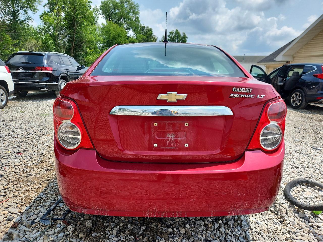 2013 Chevrolet Sonic Lt Red vin: 1G1JC5SHXD4249909