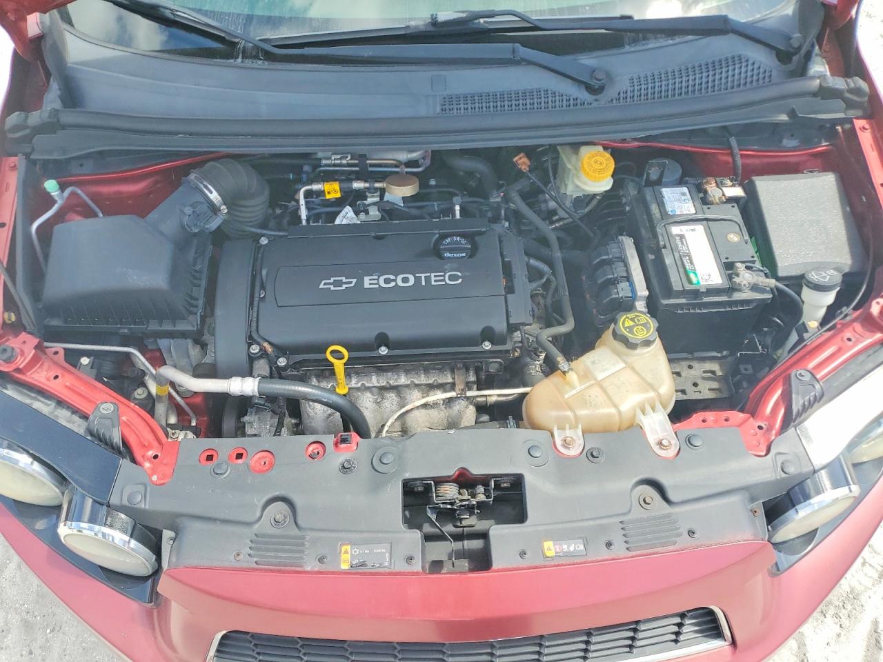 2014 Chevrolet Sonic Lt Красный vin: 1G1JC5SHXE4101793