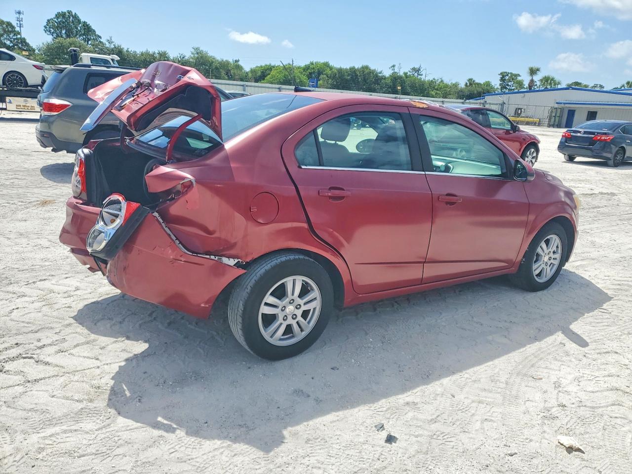 2014 Chevrolet Sonic Lt Красный vin: 1G1JC5SHXE4101793