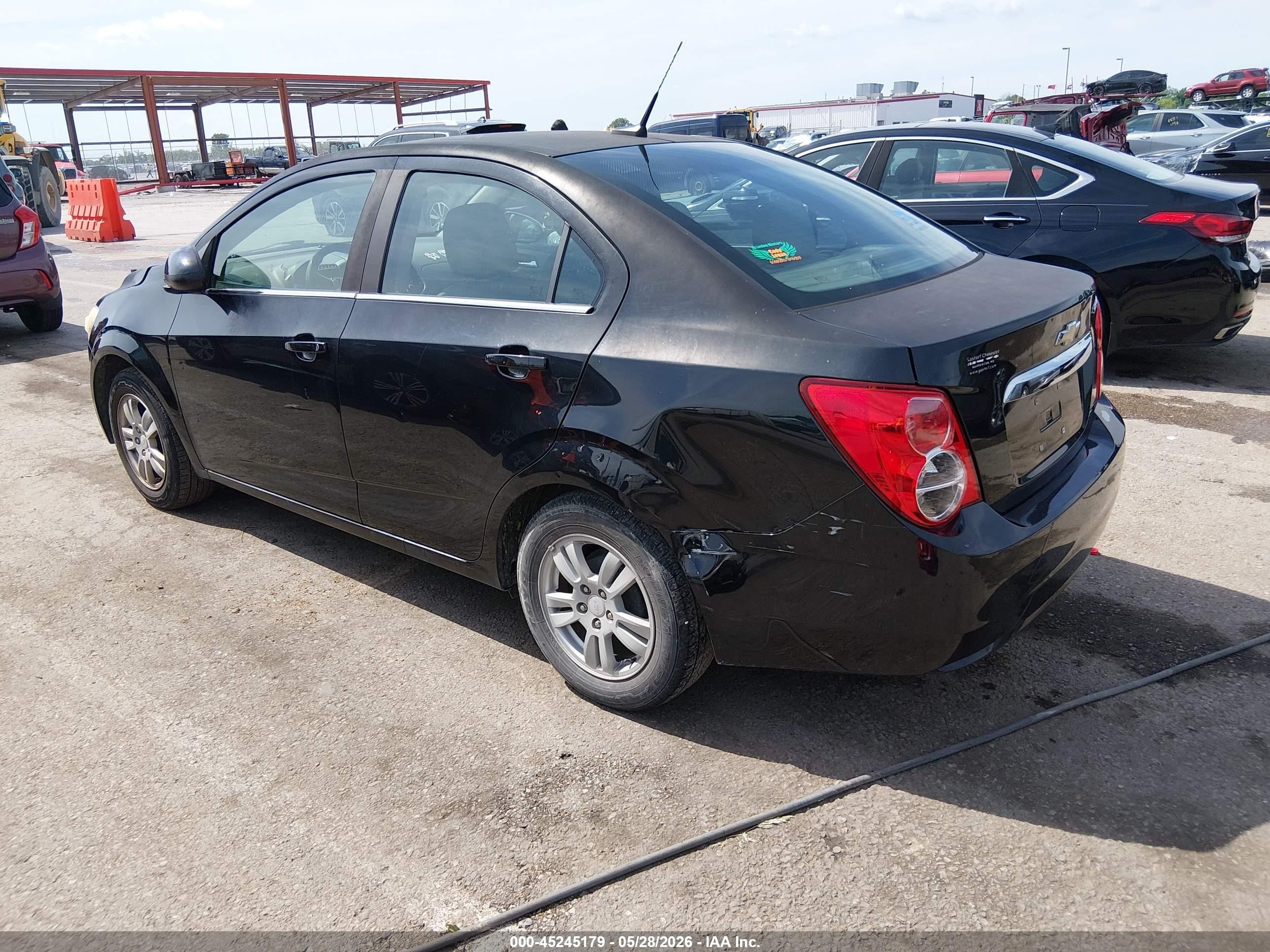 2014 Chevrolet Sonic Lt Auto Black vin: 1G1JC5SHXE4146037