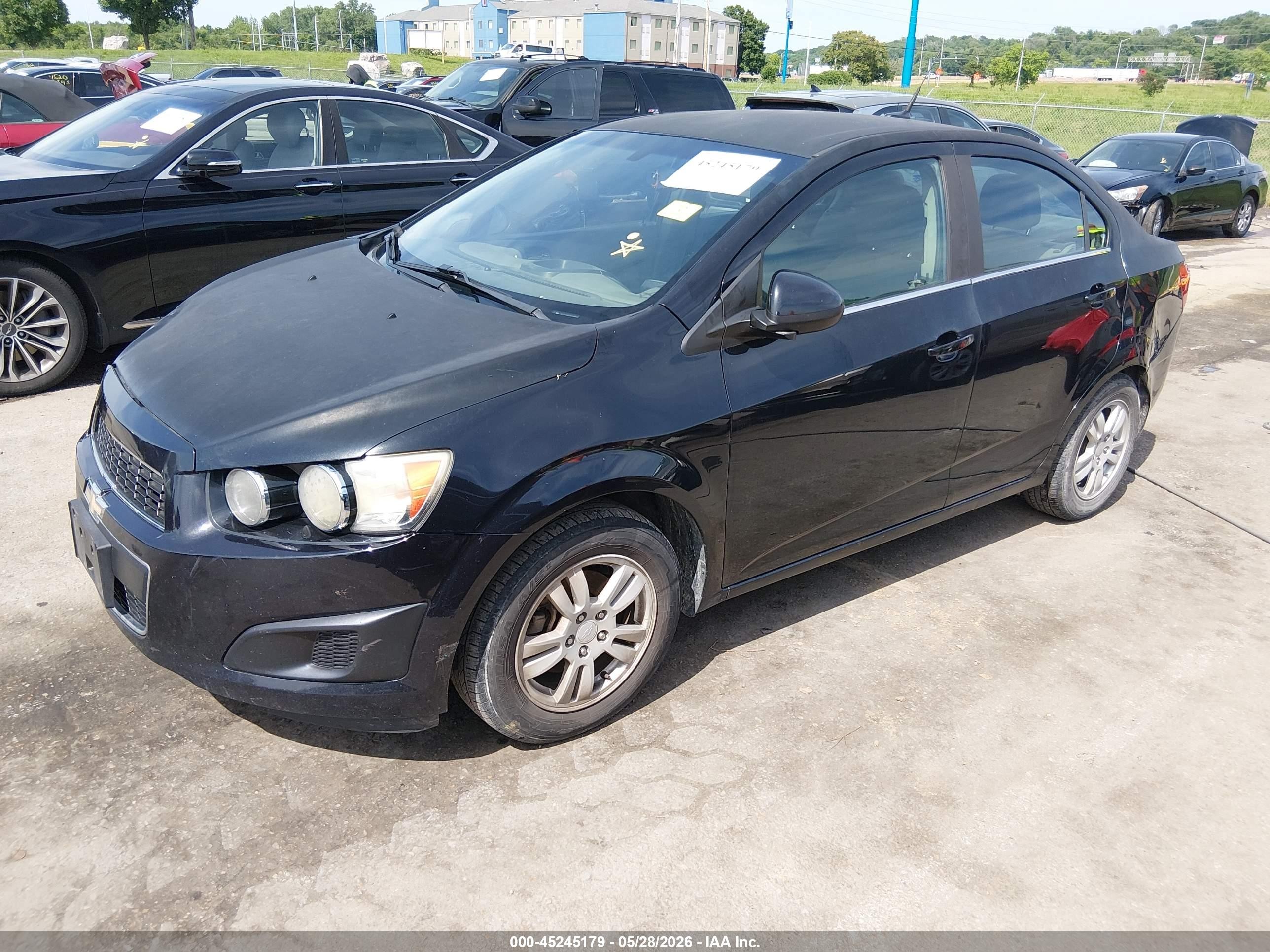 2014 Chevrolet Sonic Lt Auto Black vin: 1G1JC5SHXE4146037
