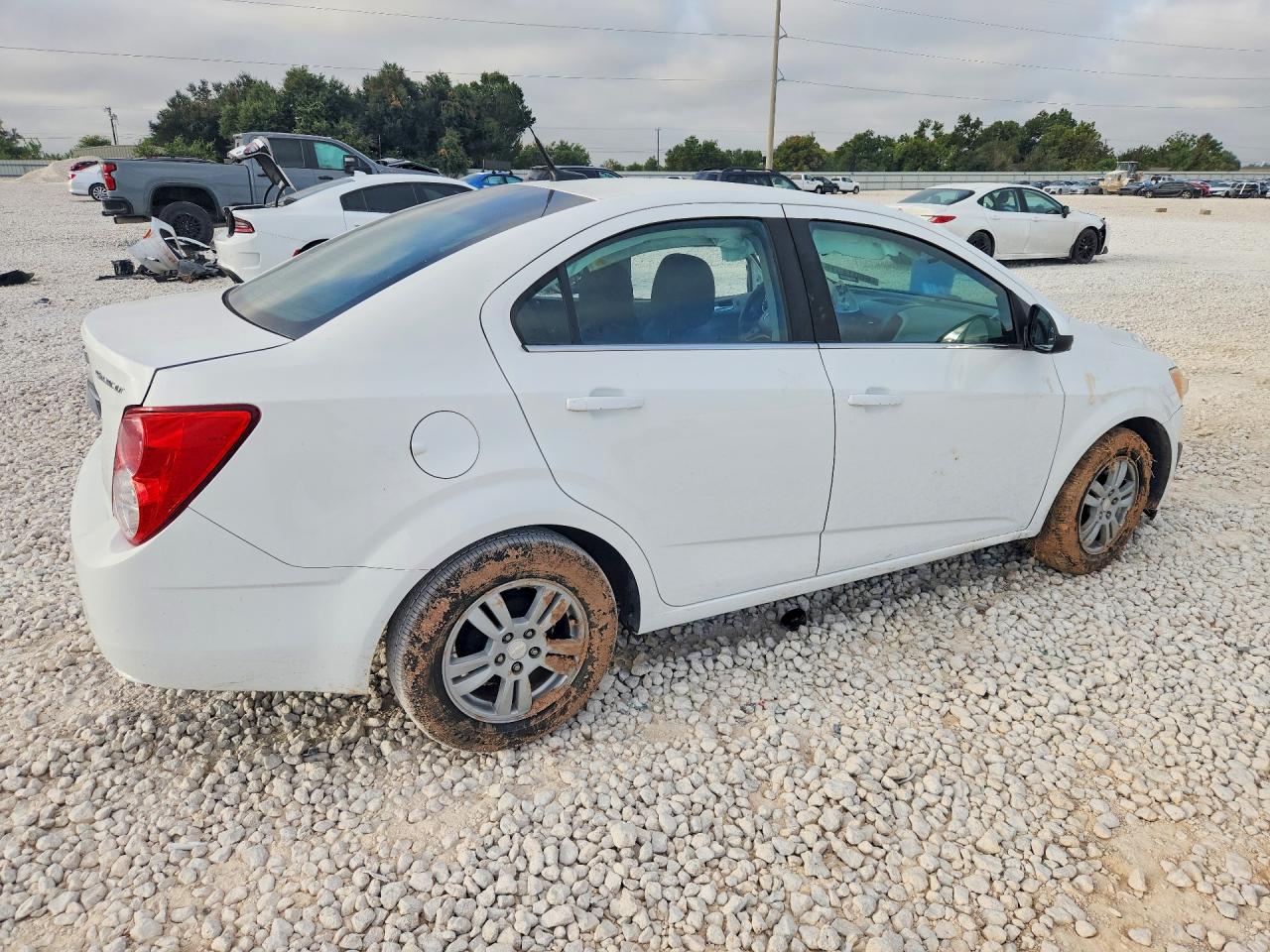 2014 Chevrolet Sonic Lt White vin: 1G1JC5SHXE4165963