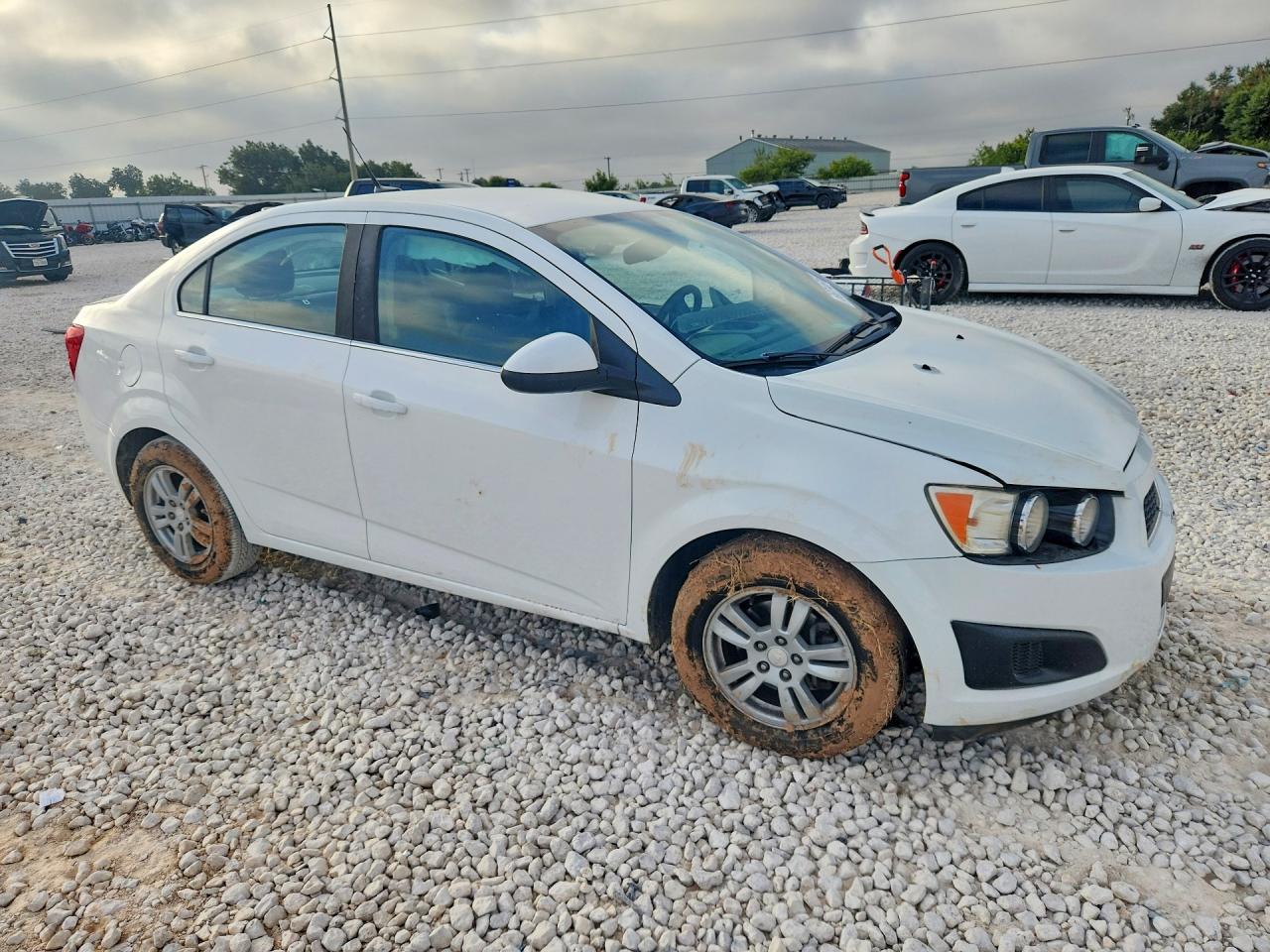 2014 Chevrolet Sonic Lt White vin: 1G1JC5SHXE4165963