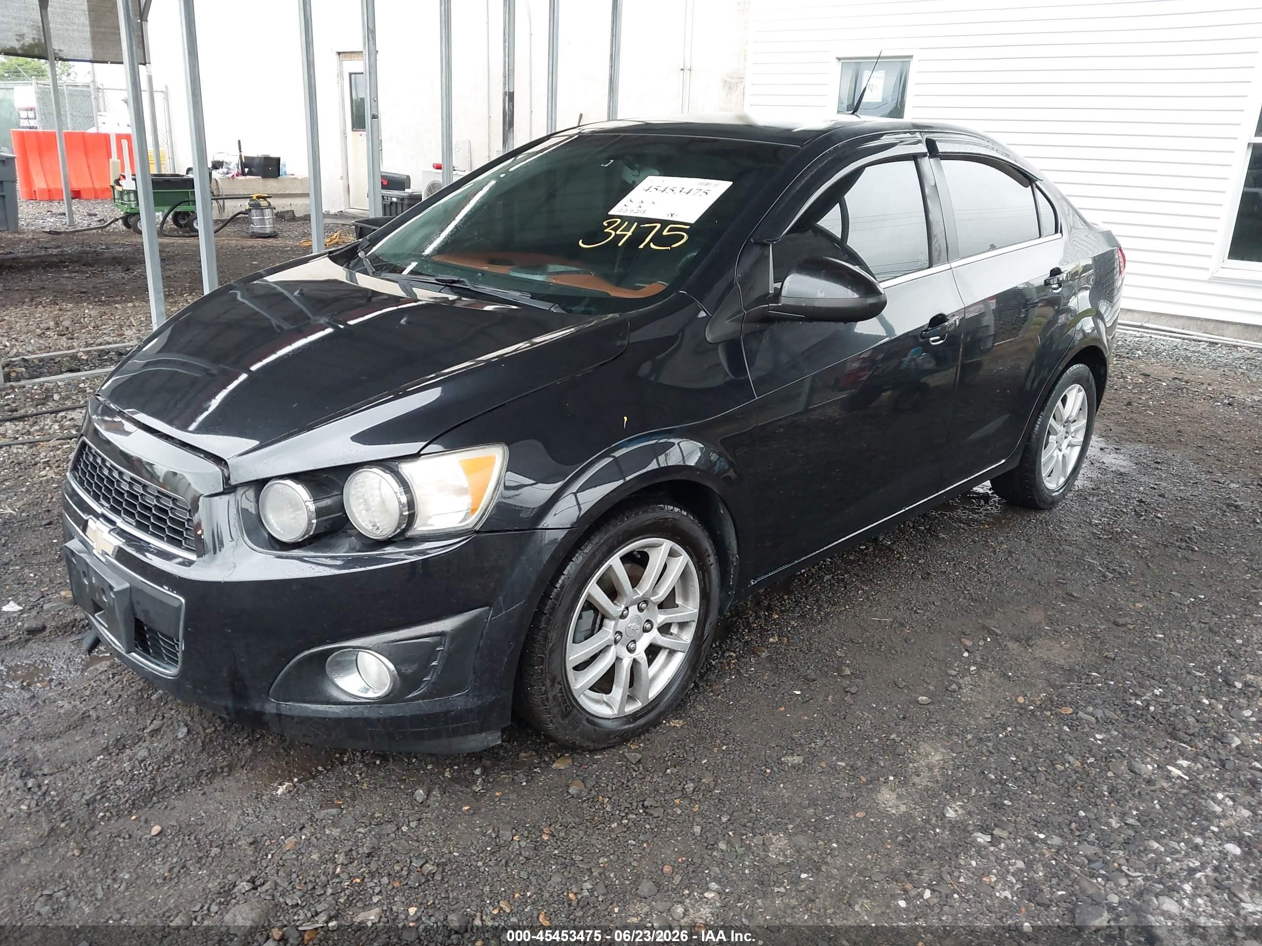 2014 Chevrolet Sonic Lt Auto Black vin: 1G1JC5SHXE4178745