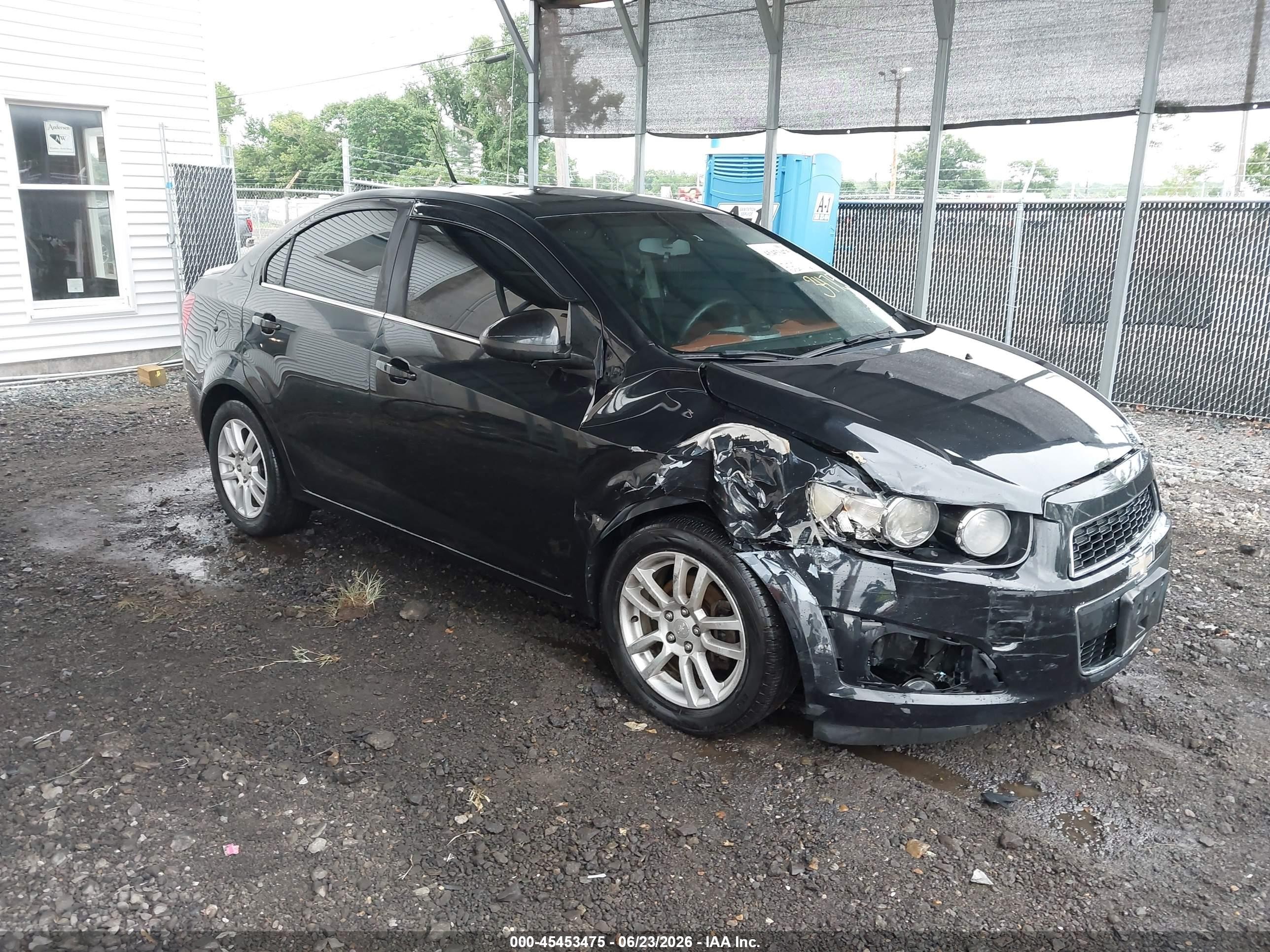 2014 Chevrolet Sonic Lt Auto Black vin: 1G1JC5SHXE4178745