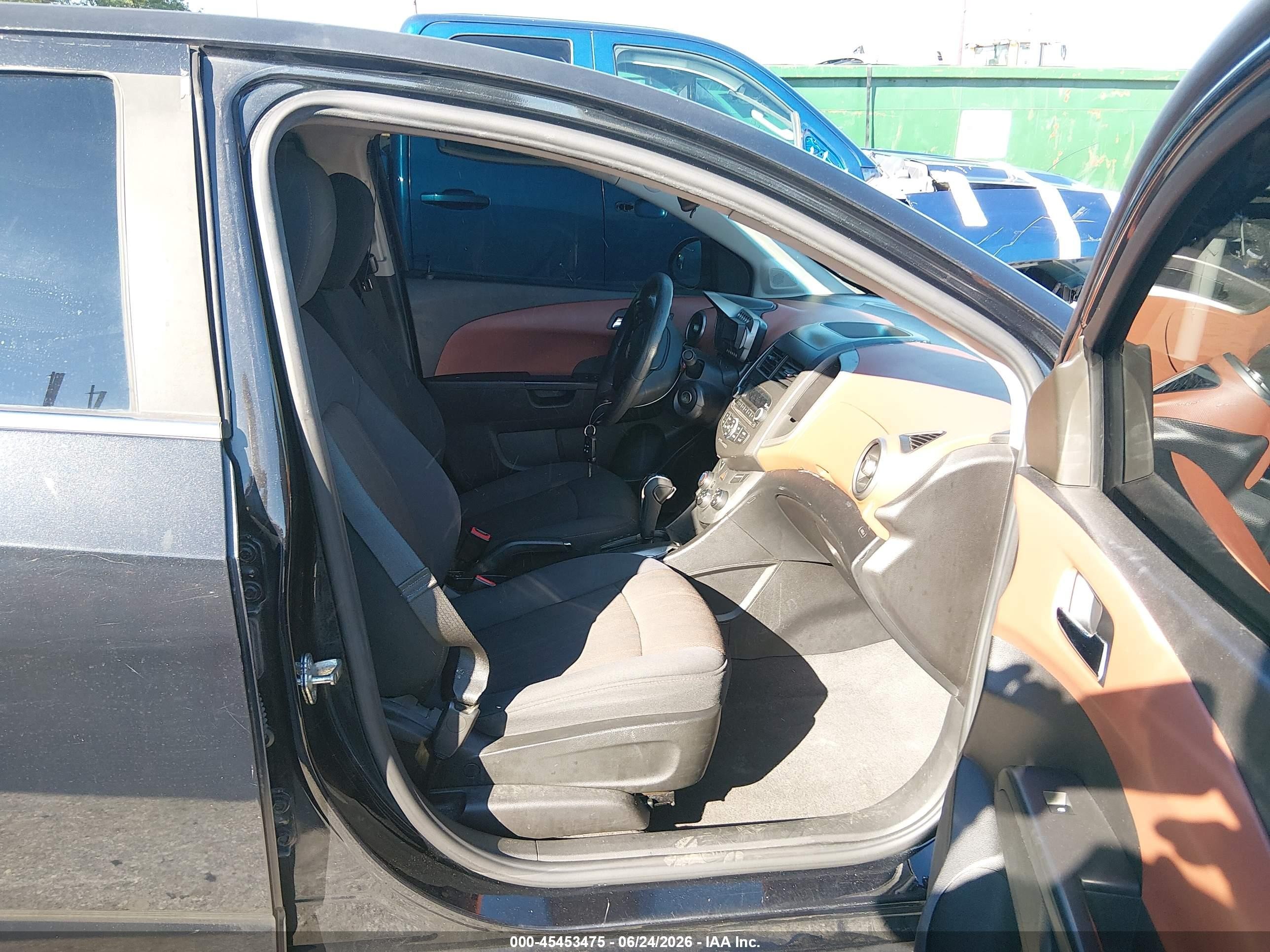 2014 Chevrolet Sonic Lt Auto Black vin: 1G1JC5SHXE4178745