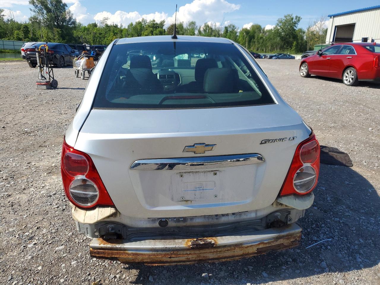 2014 Chevrolet Sonic Lt Silver vin: 1G1JC5SHXE4201683