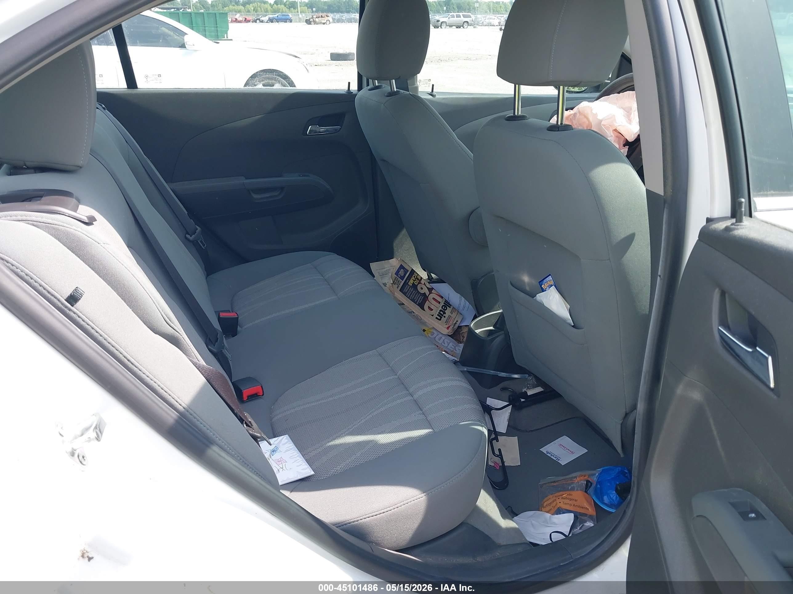 2014 Chevrolet Sonic Lt Auto Белый vin: 1G1JC5SHXE4206835