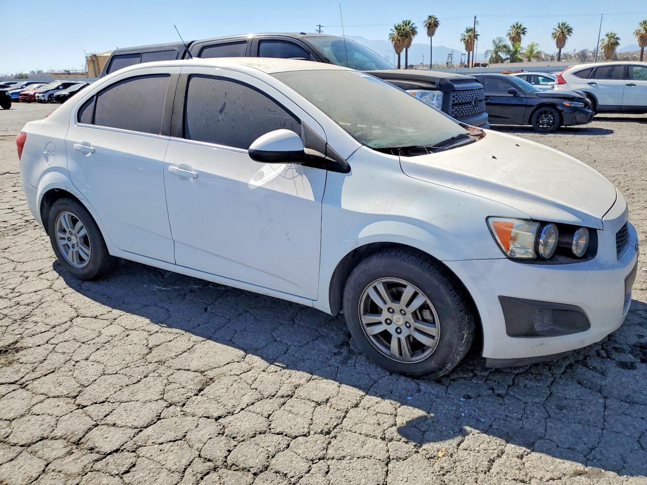 2014 Chevrolet Sonic Lt White vin: 1G1JC5SHXE4233453