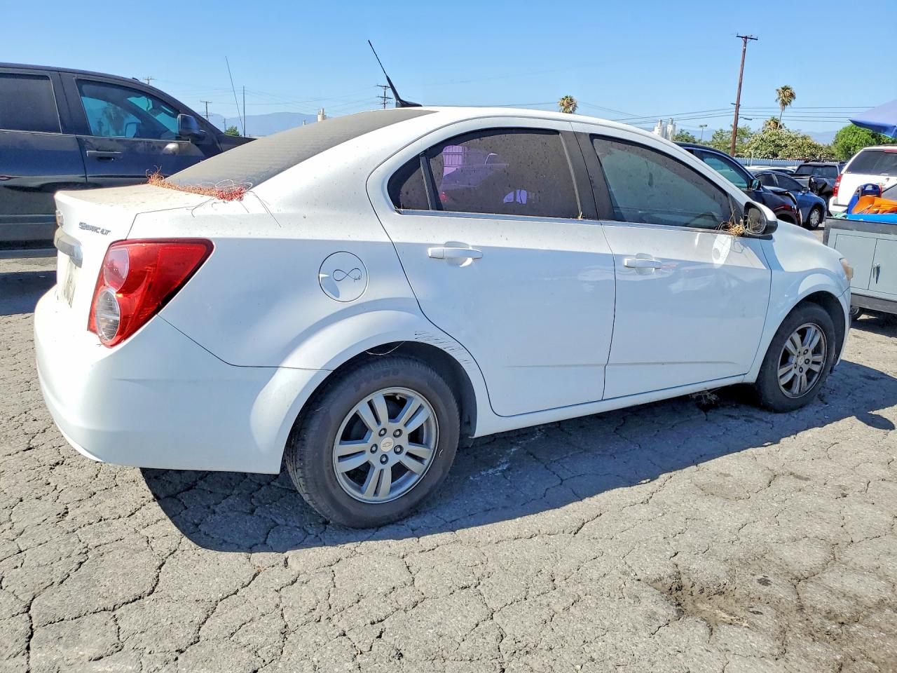 2014 Chevrolet Sonic Lt White vin: 1G1JC5SHXE4233453