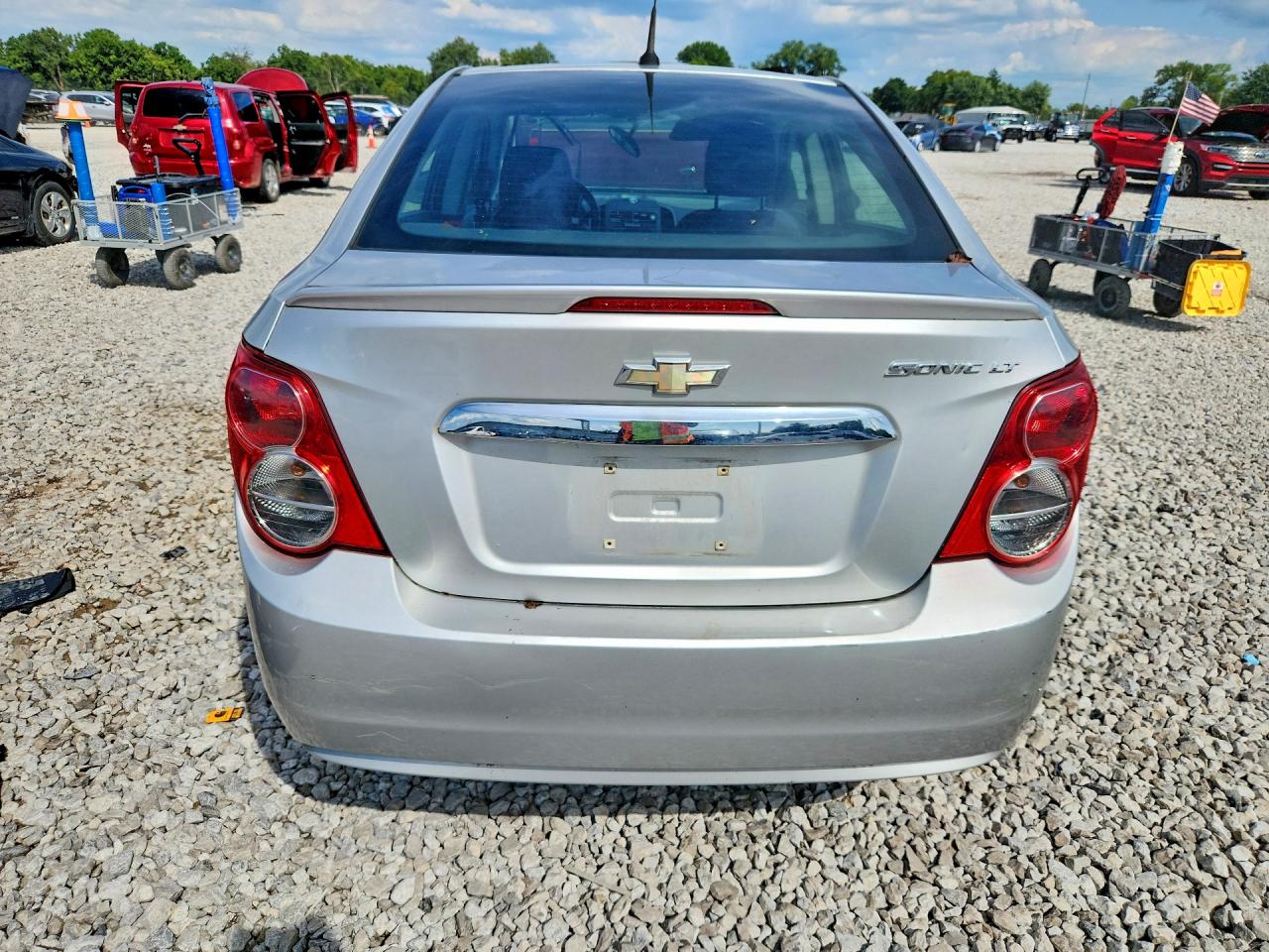 2014 Chevrolet Sonic Lt Silver vin: 1G1JC5SHXE4243190