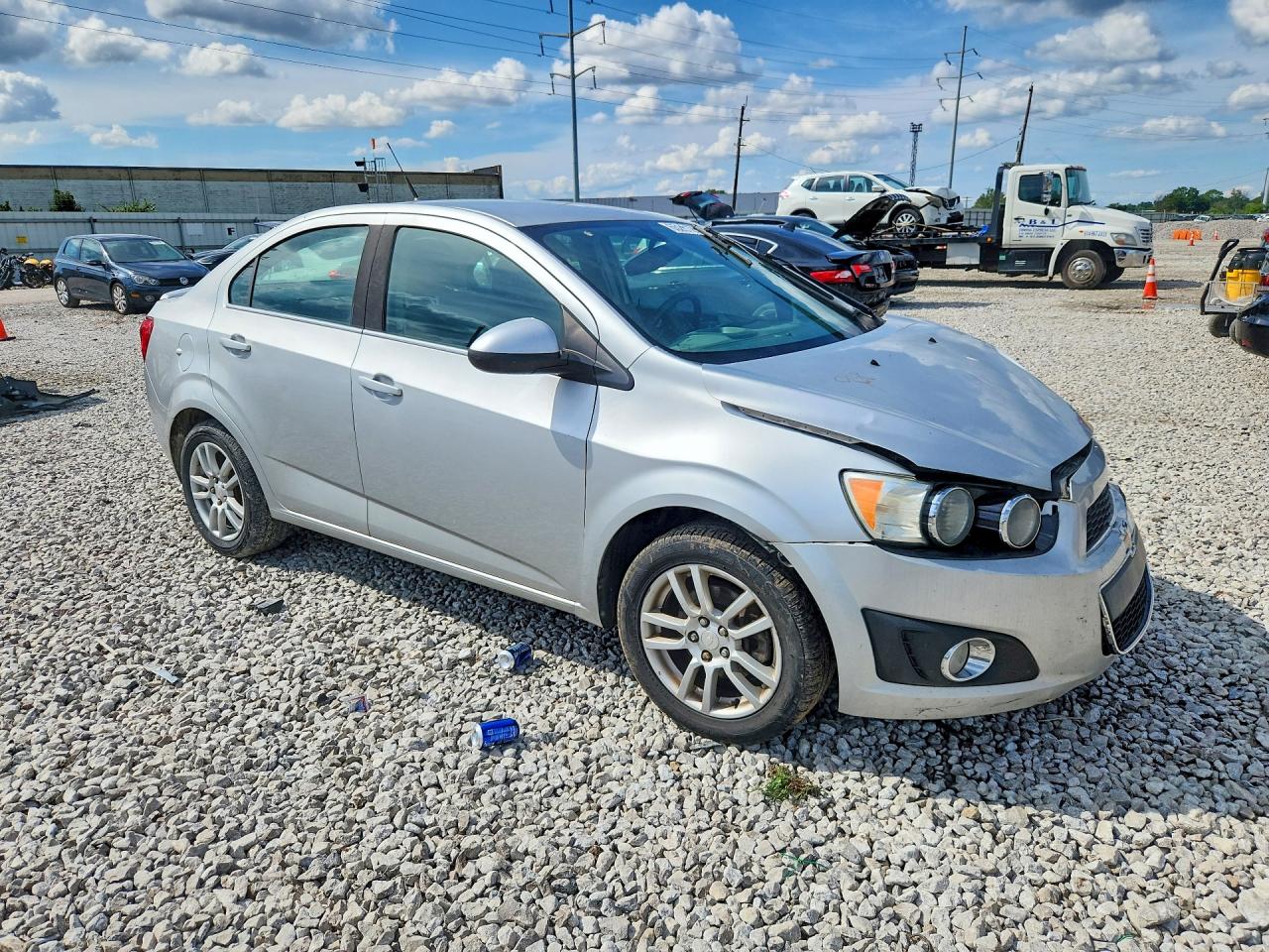 2014 Chevrolet Sonic Lt Silver vin: 1G1JC5SHXE4243190