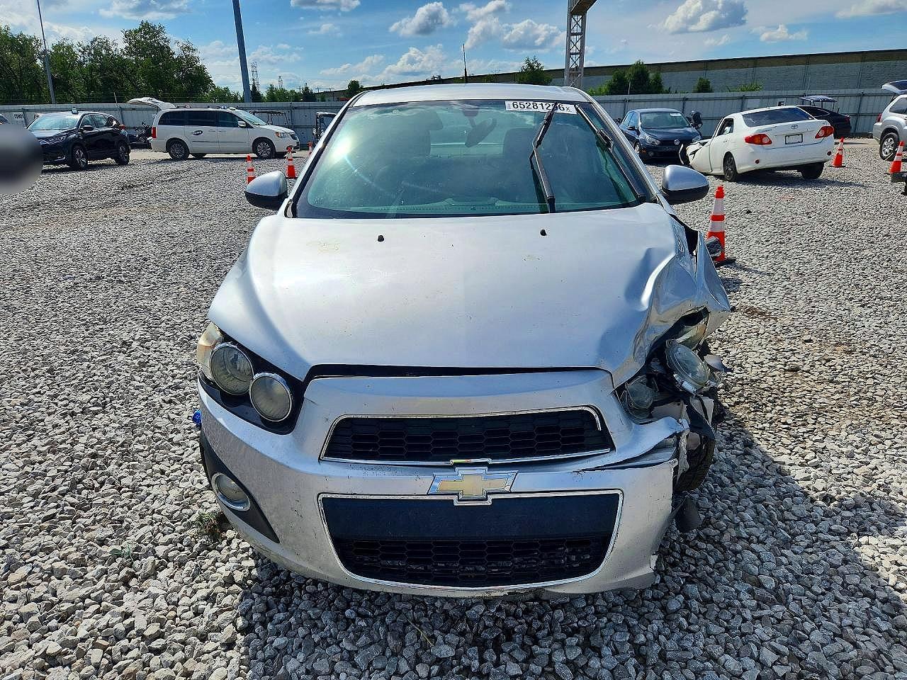 2014 Chevrolet Sonic Lt Silver vin: 1G1JC5SHXE4243190