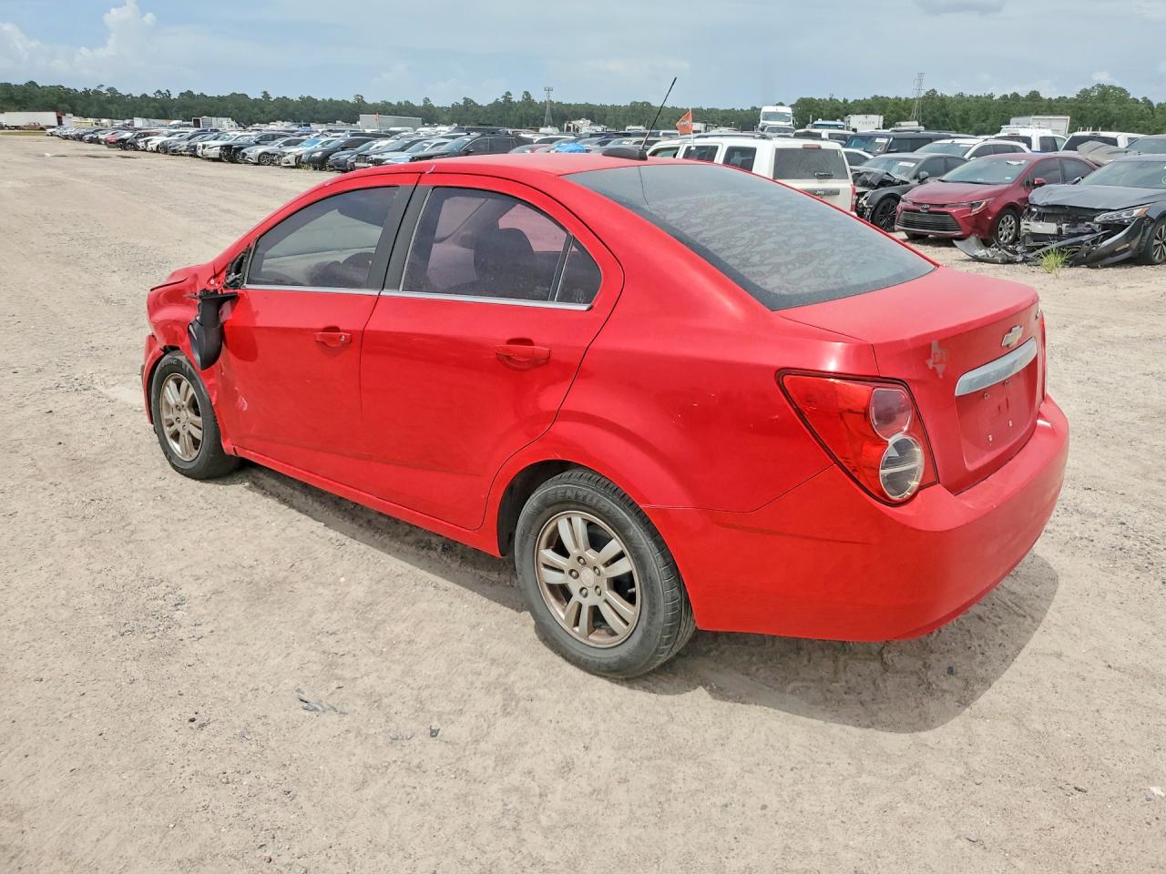 2015 Chevrolet Sonic Lt Red vin: 1G1JC5SHXF4136576
