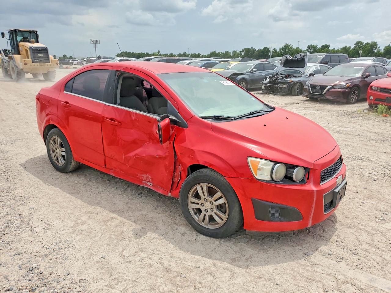 2015 Chevrolet Sonic Lt Red vin: 1G1JC5SHXF4136576