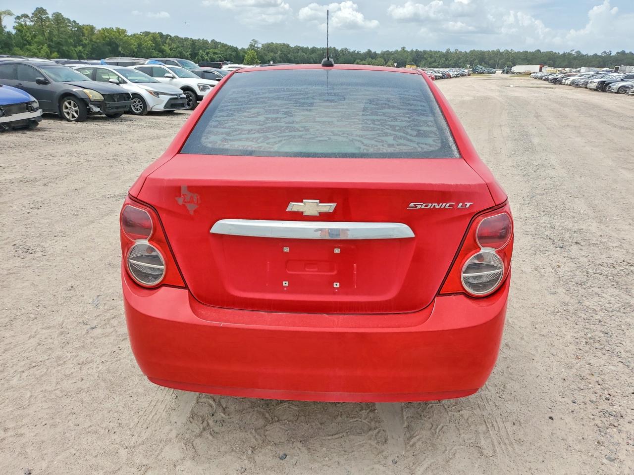 2015 Chevrolet Sonic Lt Red vin: 1G1JC5SHXF4136576