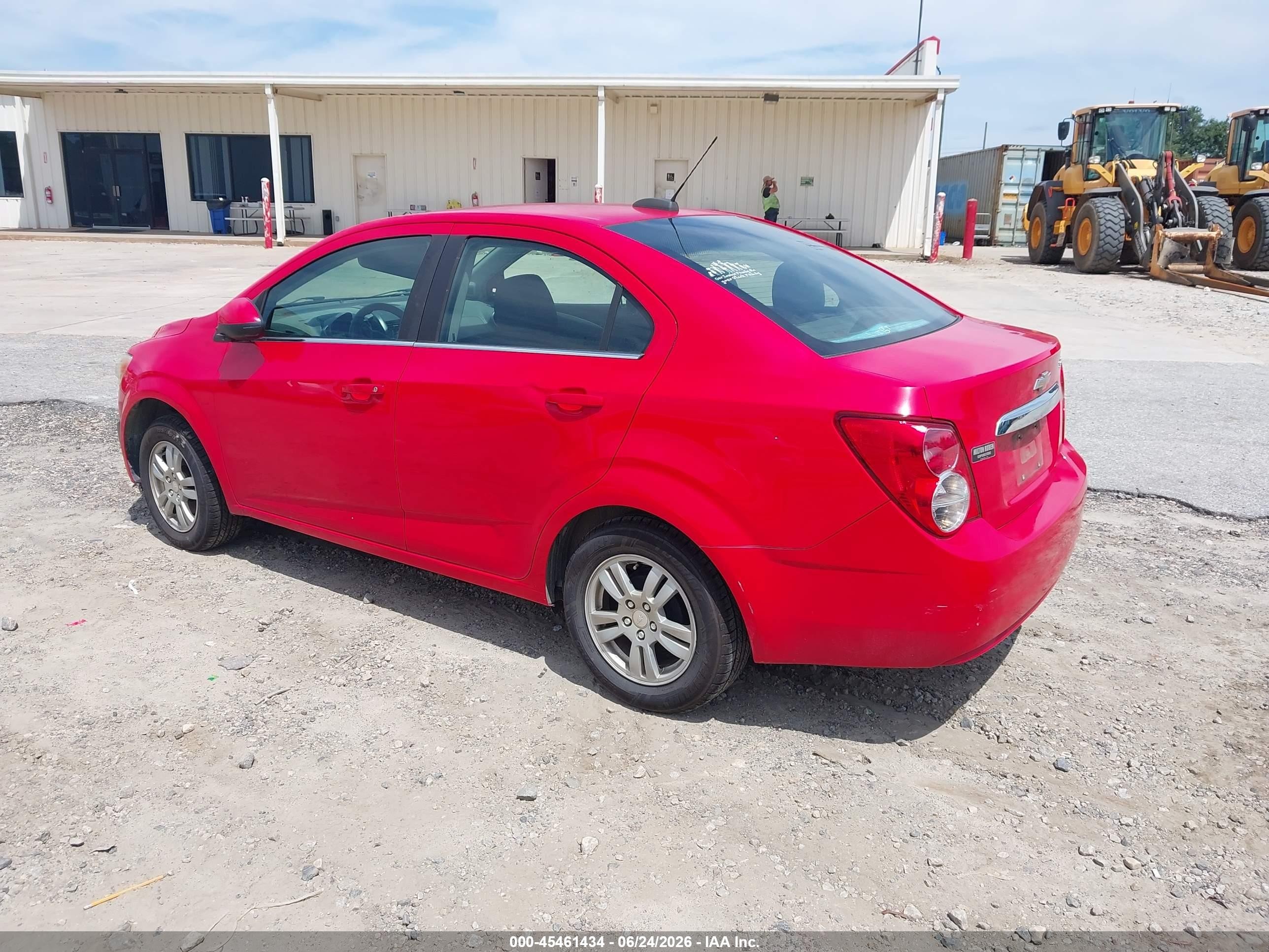 2015 Chevrolet Sonic Lt Auto Red vin: 1G1JC5SHXF4155497