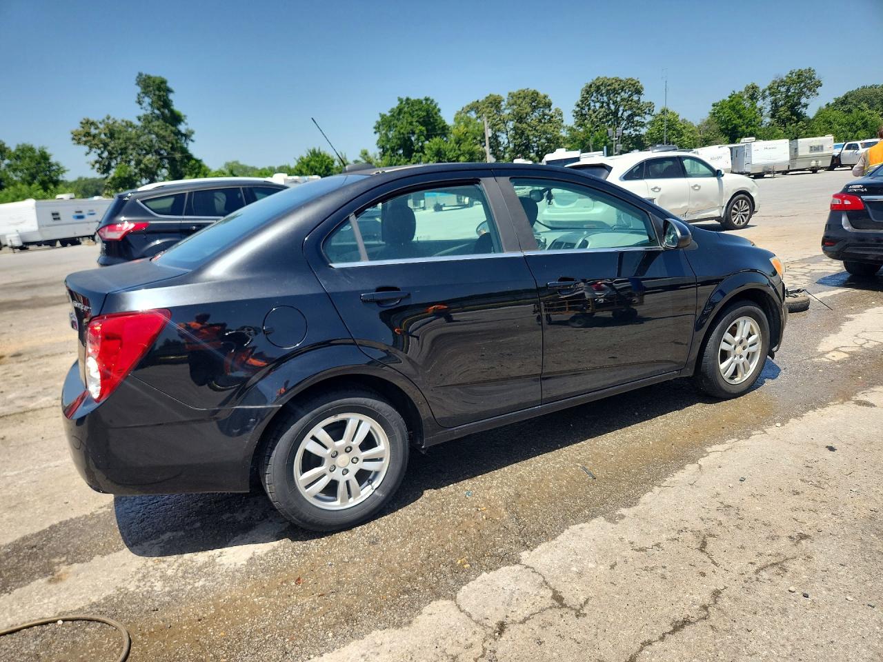 2016 Chevrolet Sonic Lt Черный vin: 1G1JC5SHXG4185407
