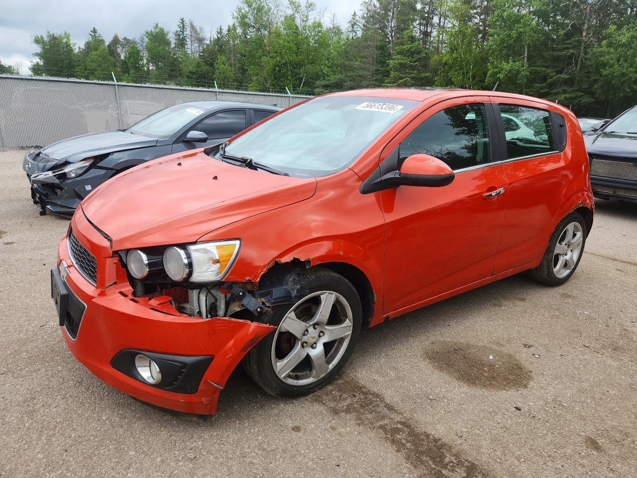 2012 Chevrolet Sonic Orange vin: 1G1JC6EH2C4138075