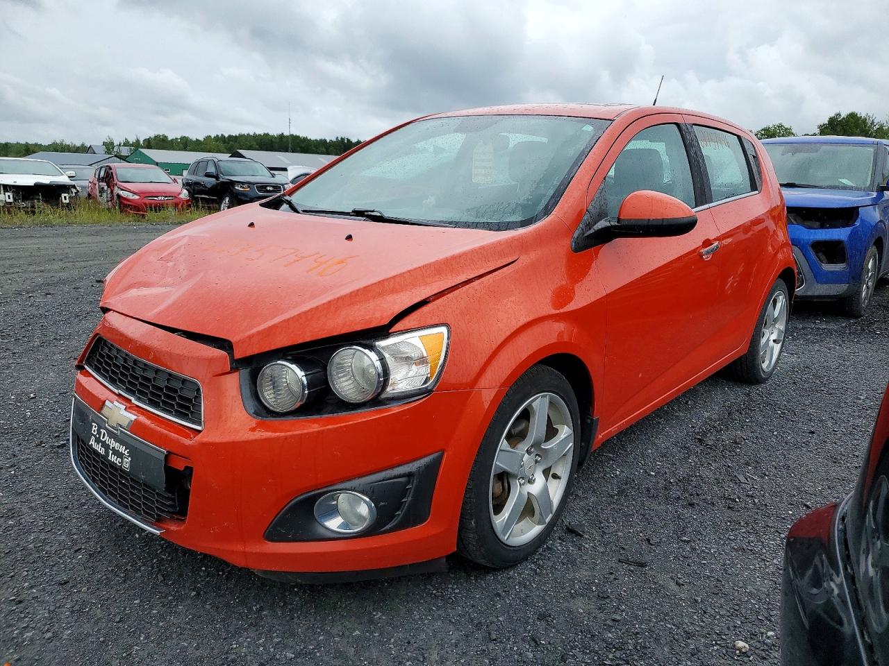 2012 Chevrolet Sonic Lt Orange vin: 1G1JC6EH8C4106201