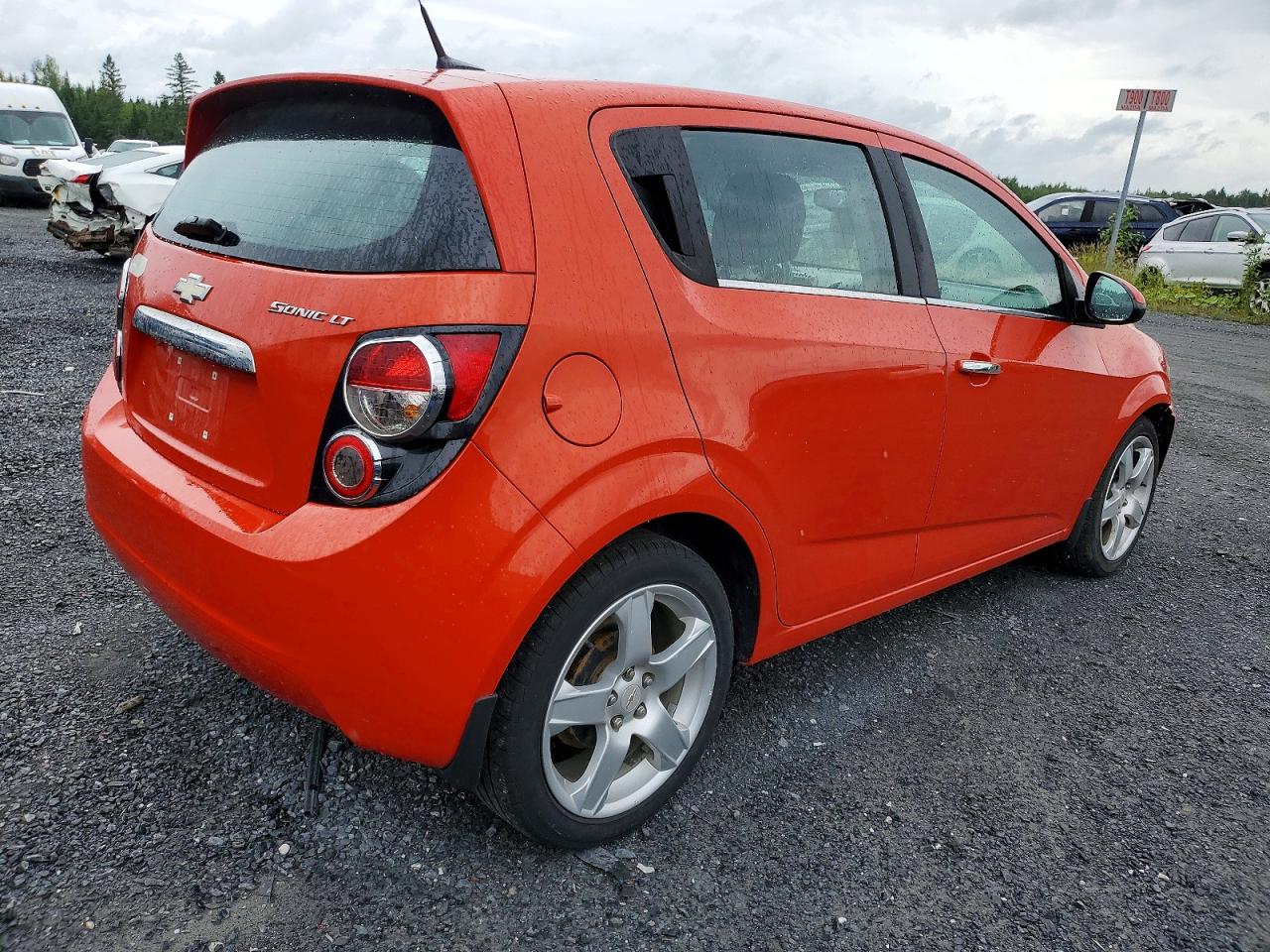 2012 Chevrolet Sonic Lt Orange vin: 1G1JC6EH8C4106201