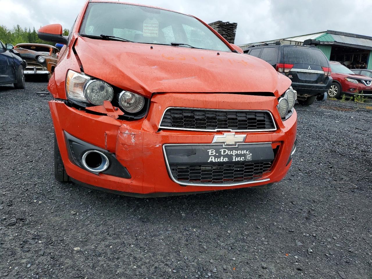 2012 Chevrolet Sonic Lt Orange vin: 1G1JC6EH8C4106201