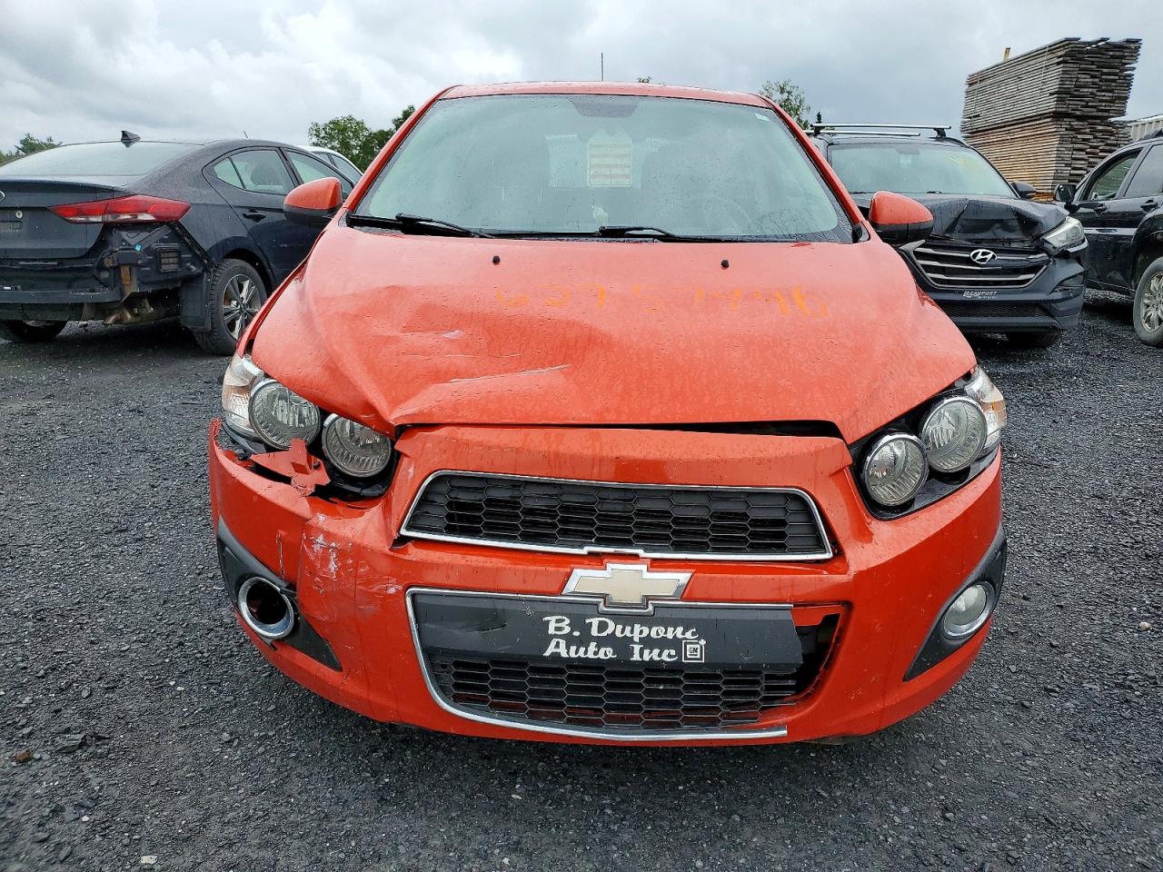 2012 Chevrolet Sonic Lt Orange vin: 1G1JC6EH8C4106201