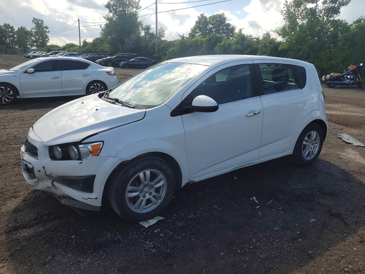 2013 Chevrolet Sonic Lt White vin: 1G1JC6EH9D4199750
