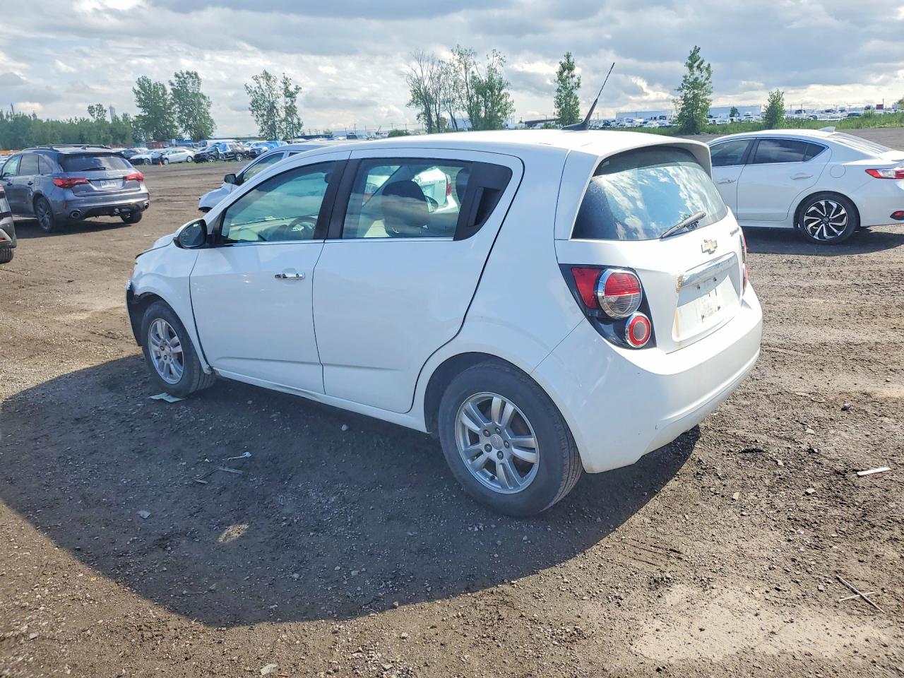 2013 Chevrolet Sonic Lt White vin: 1G1JC6EH9D4199750