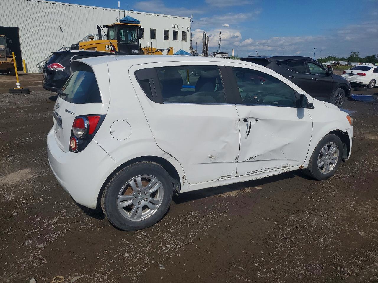 2013 Chevrolet Sonic Lt White vin: 1G1JC6EH9D4199750