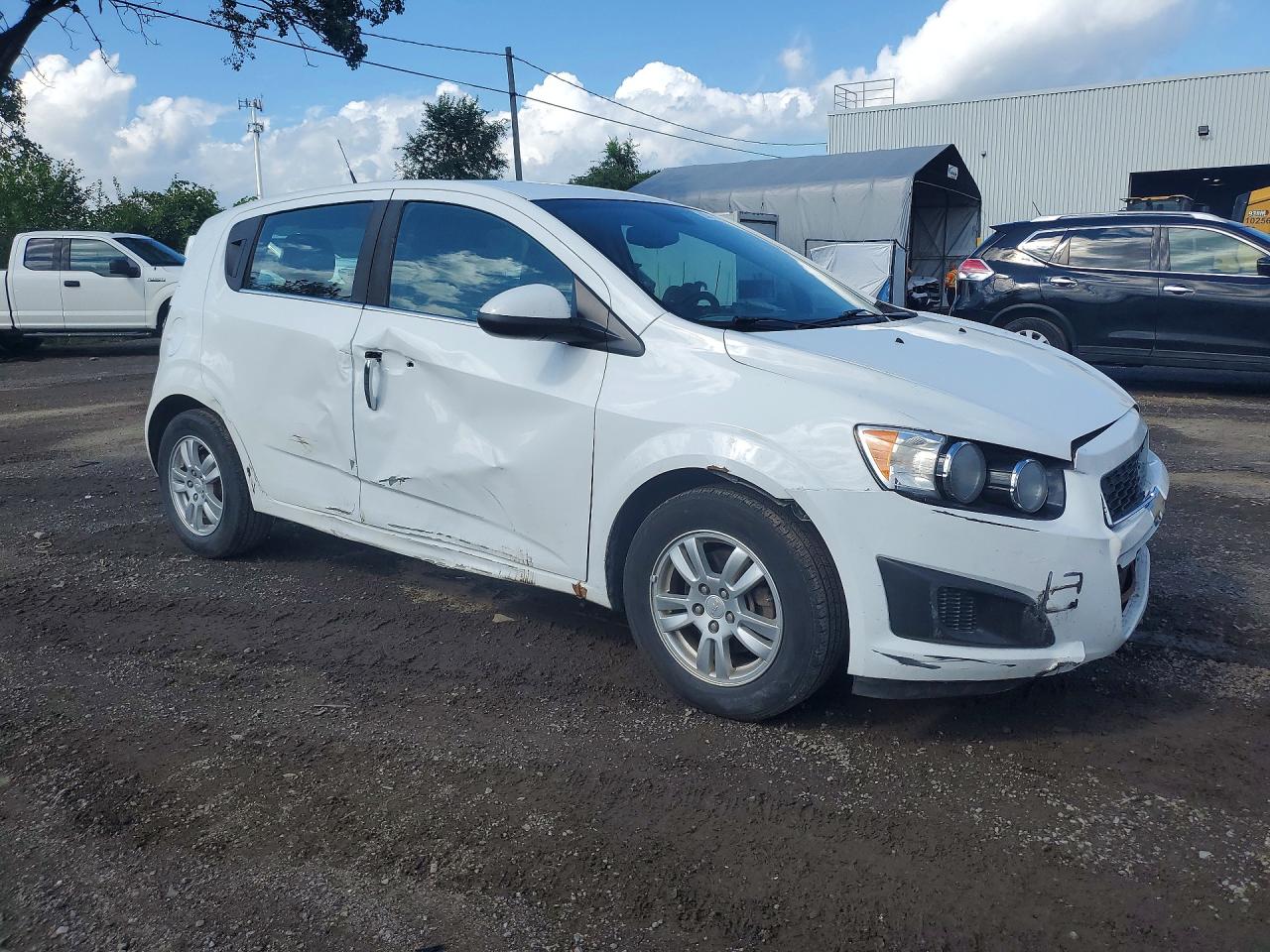 2013 Chevrolet Sonic Lt White vin: 1G1JC6EH9D4199750