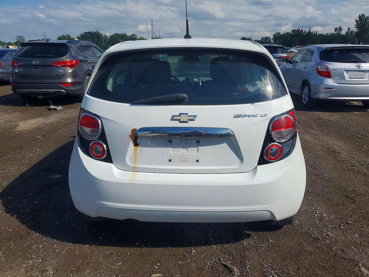 2013 Chevrolet Sonic Lt White vin: 1G1JC6EH9D4199750