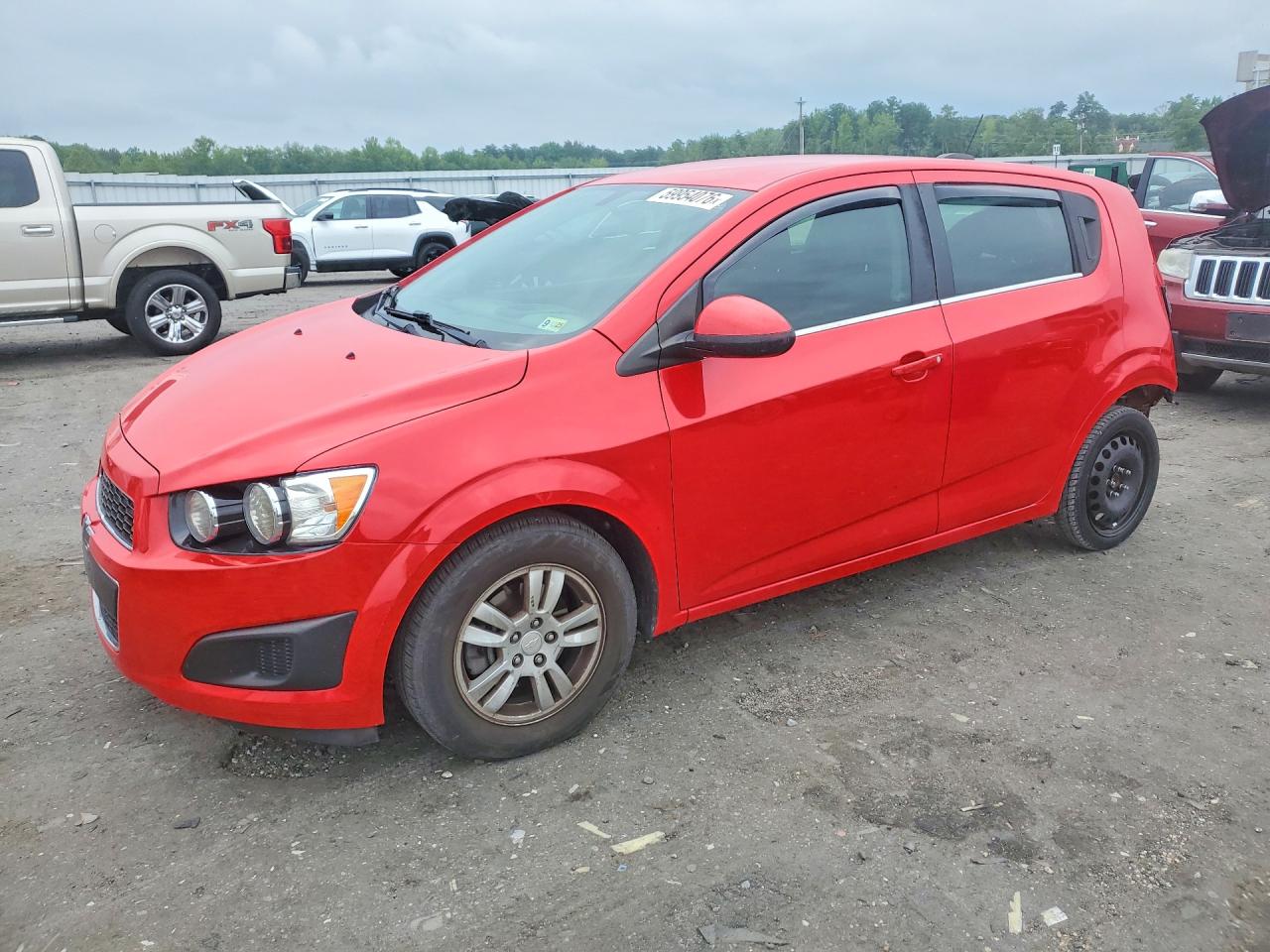 2015 Chevrolet Sonic Lt Red vin: 1G1JC6SB0F4115379