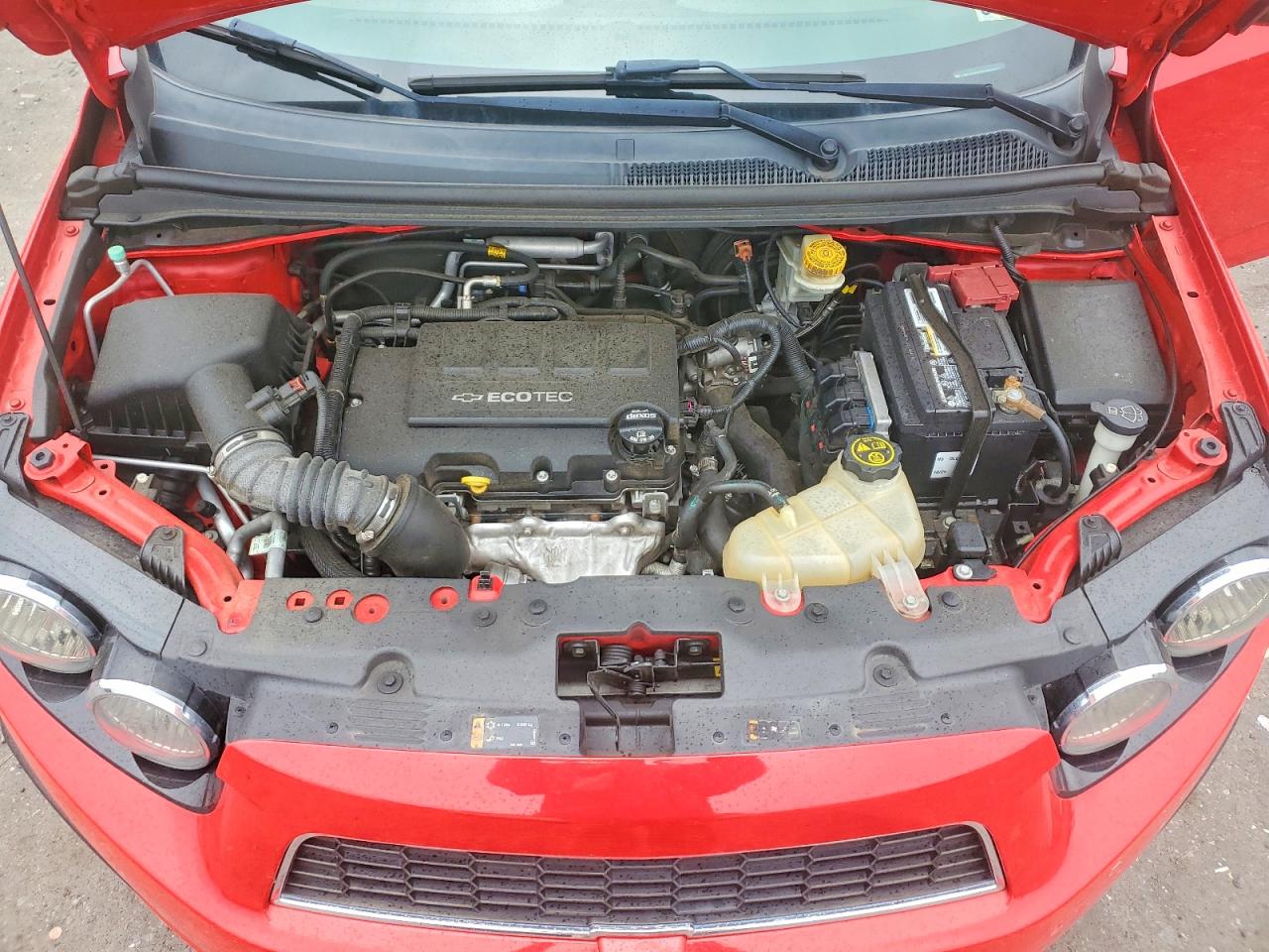2015 Chevrolet Sonic Lt Red vin: 1G1JC6SB0F4115379