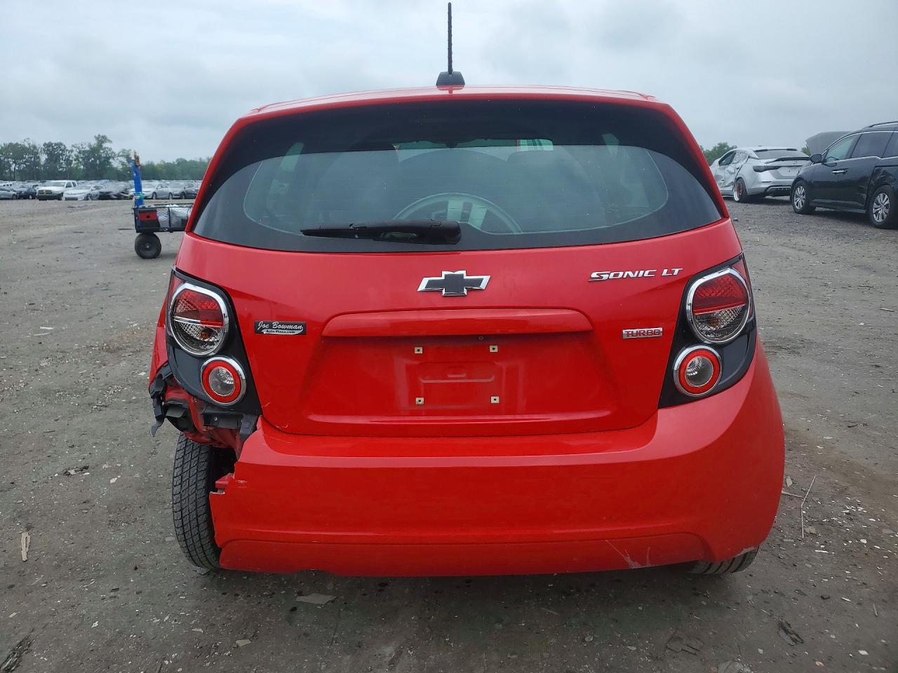 2015 Chevrolet Sonic Lt Red vin: 1G1JC6SB0F4115379