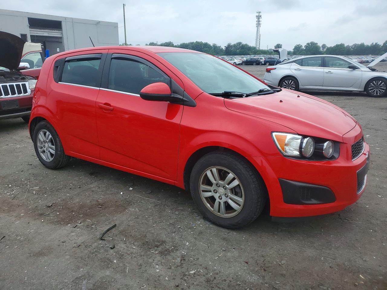 2015 Chevrolet Sonic Lt Red vin: 1G1JC6SB0F4115379