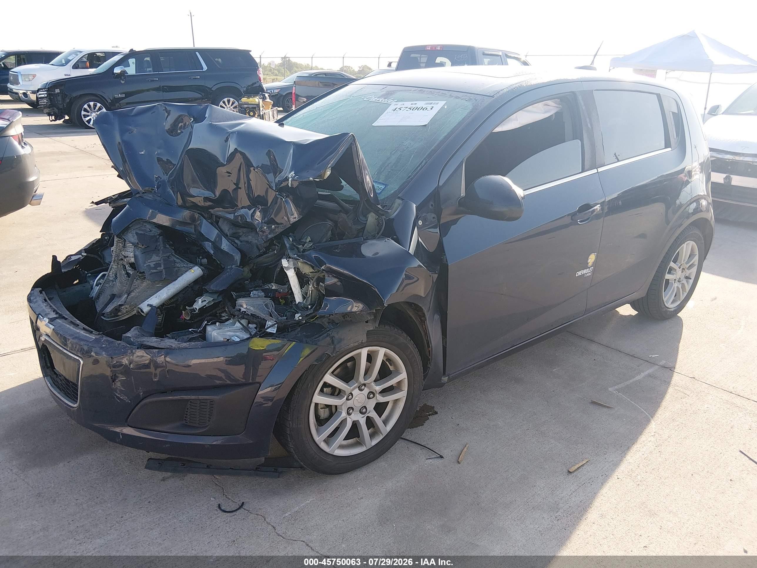 2016 Chevrolet Sonic Lt Auto Blue vin: 1G1JC6SB0G4125752