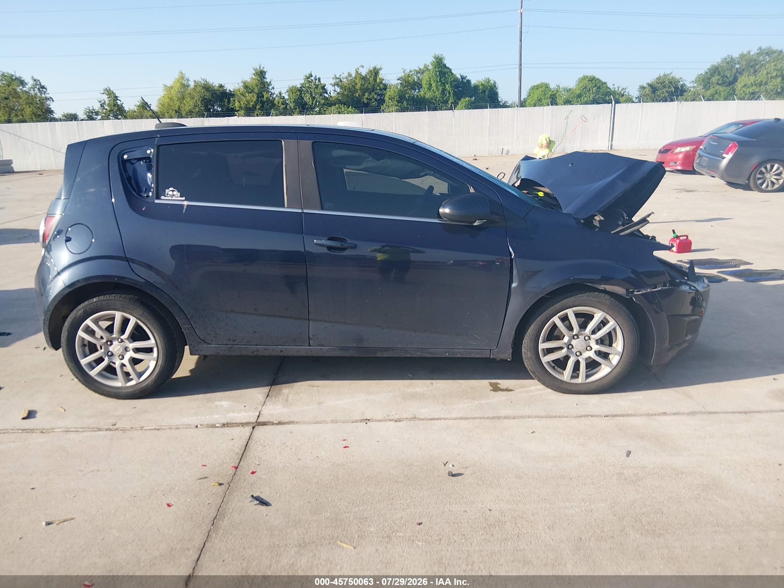 2016 Chevrolet Sonic Lt Auto Blue vin: 1G1JC6SB0G4125752