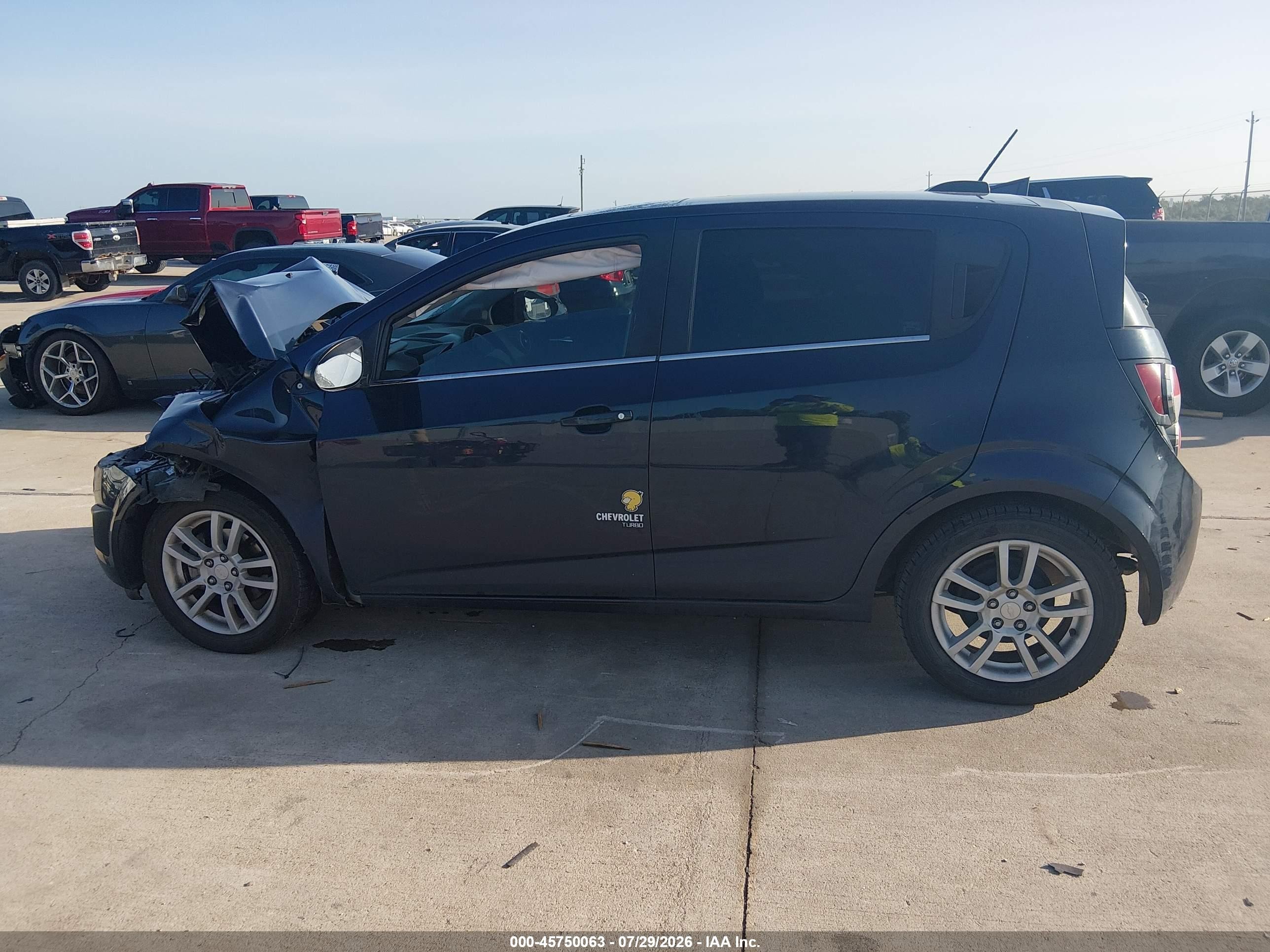 2016 Chevrolet Sonic Lt Auto Blue vin: 1G1JC6SB0G4125752