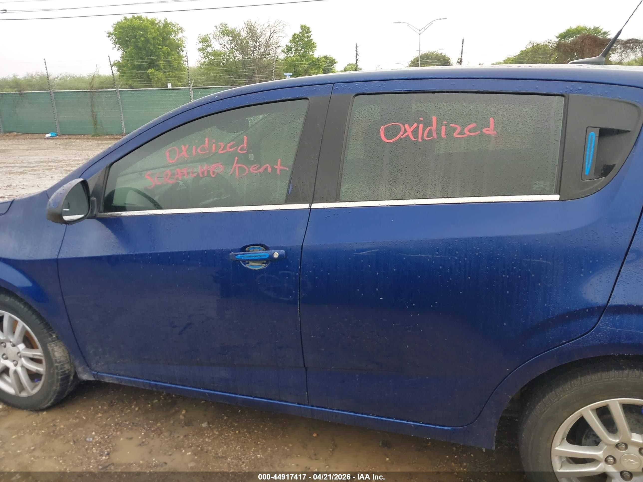 2014 Chevrolet Sonic Lt Auto Blue vin: 1G1JC6SB1E4144131