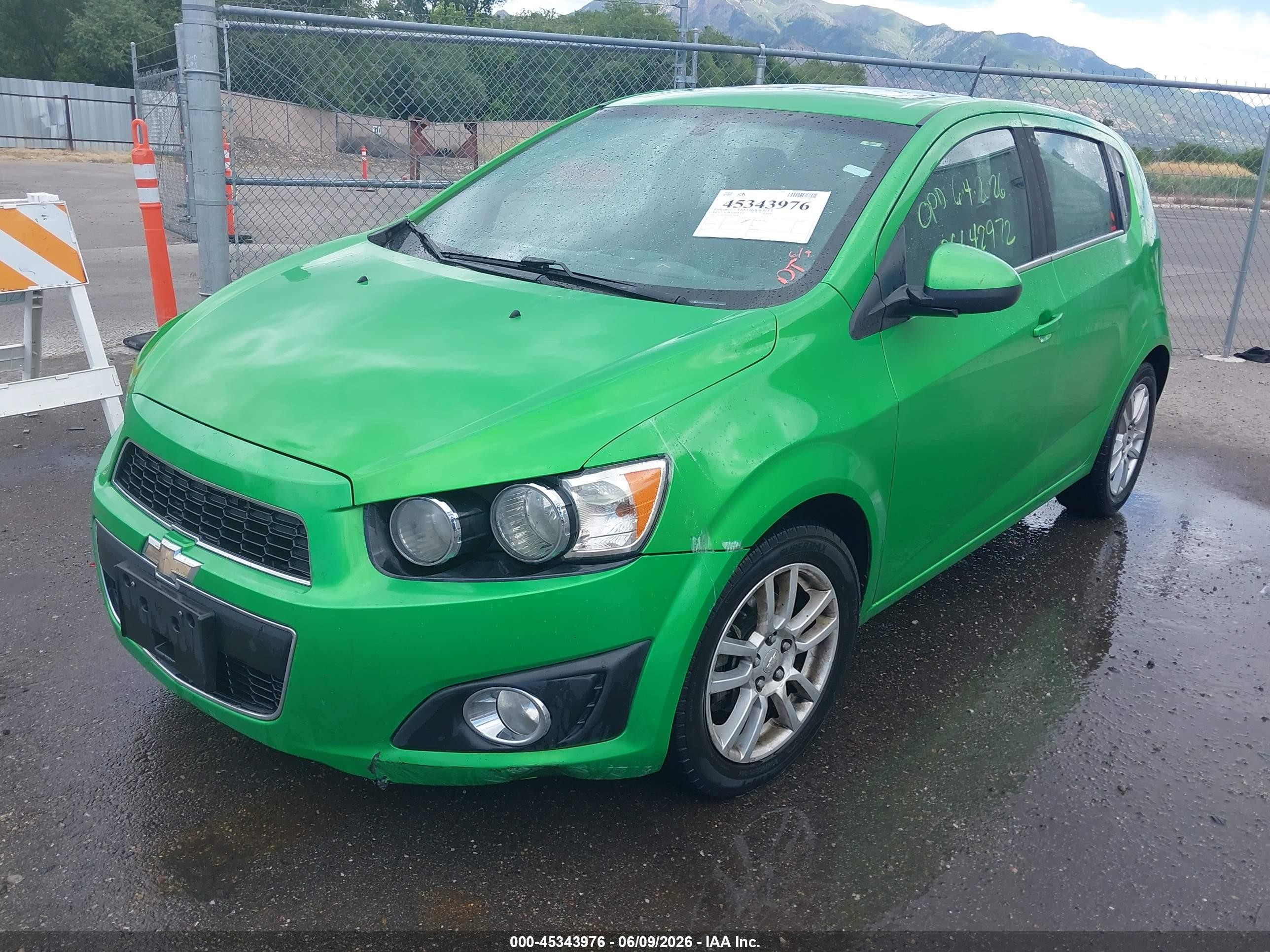 2015 Chevrolet Sonic Lt Auto Green vin: 1G1JC6SB1F4139688
