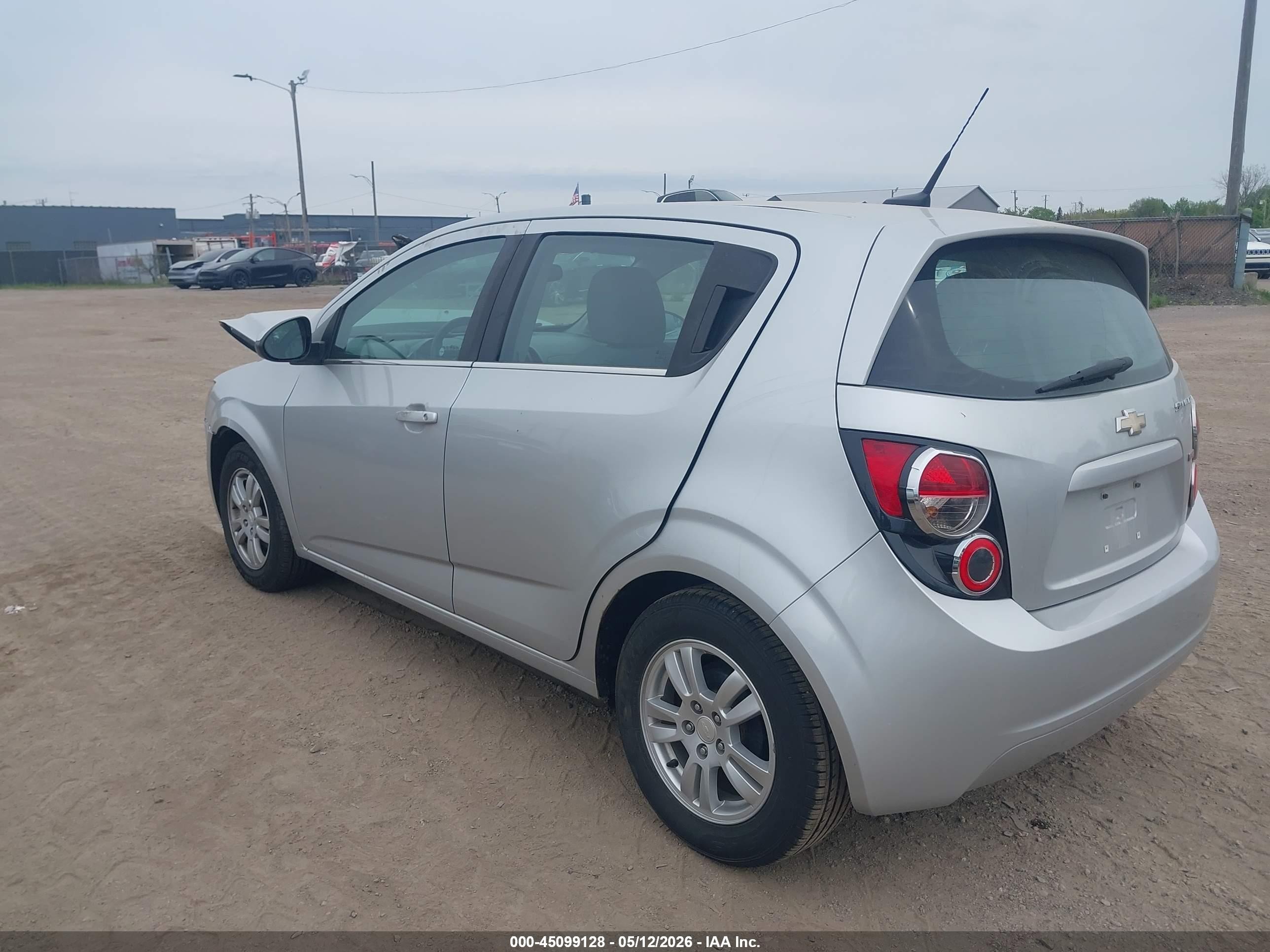 2013 Chevrolet Sonic Lt Auto Silver vin: 1G1JC6SB2D4129233