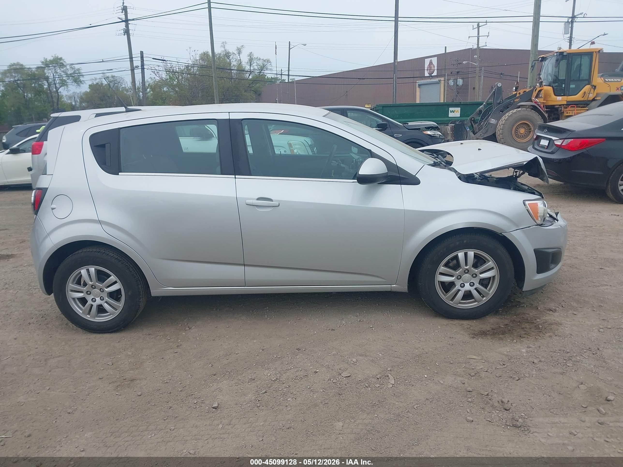 2013 Chevrolet Sonic Lt Auto Silver vin: 1G1JC6SB2D4129233