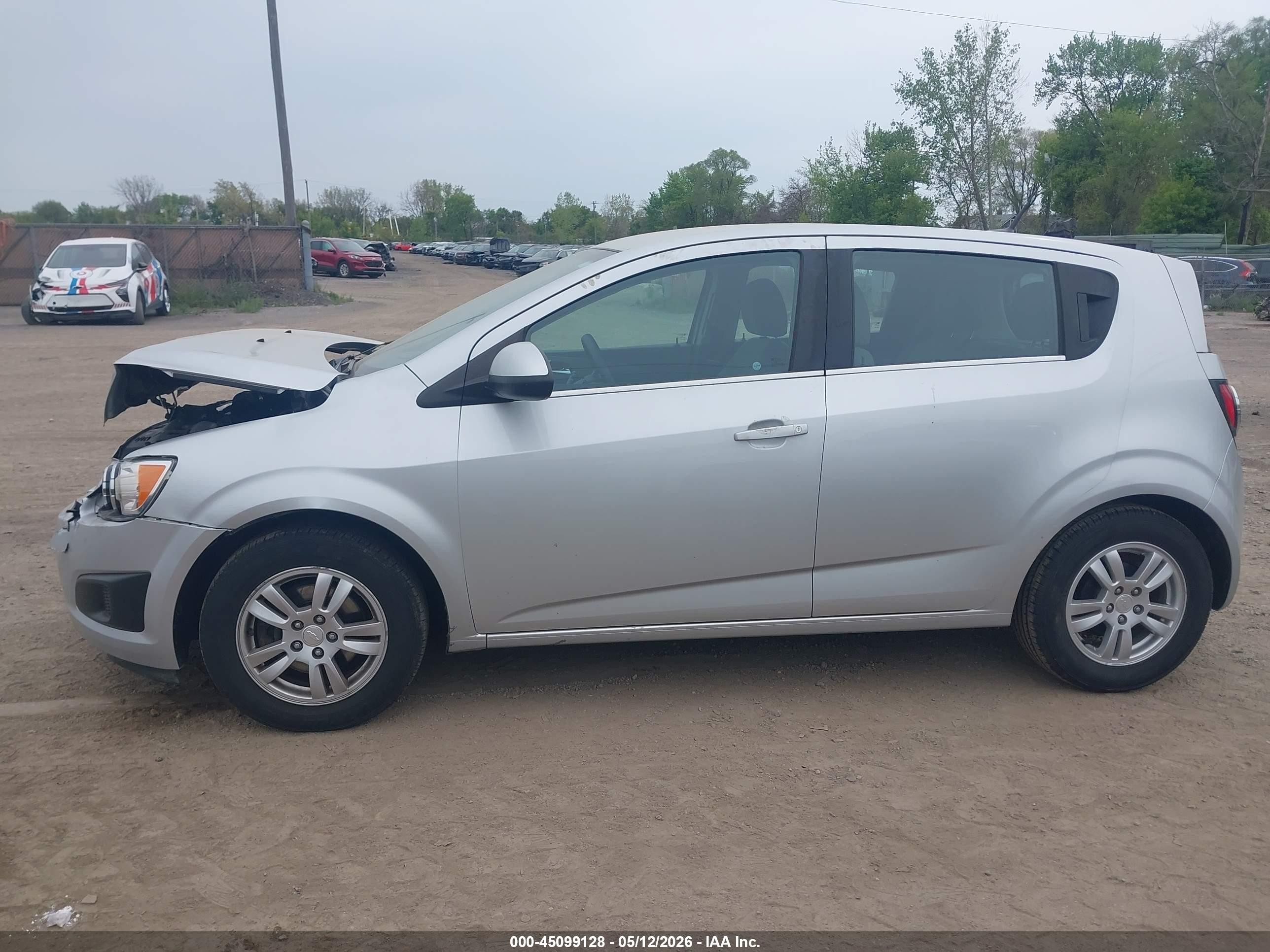 2013 Chevrolet Sonic Lt Auto Silver vin: 1G1JC6SB2D4129233