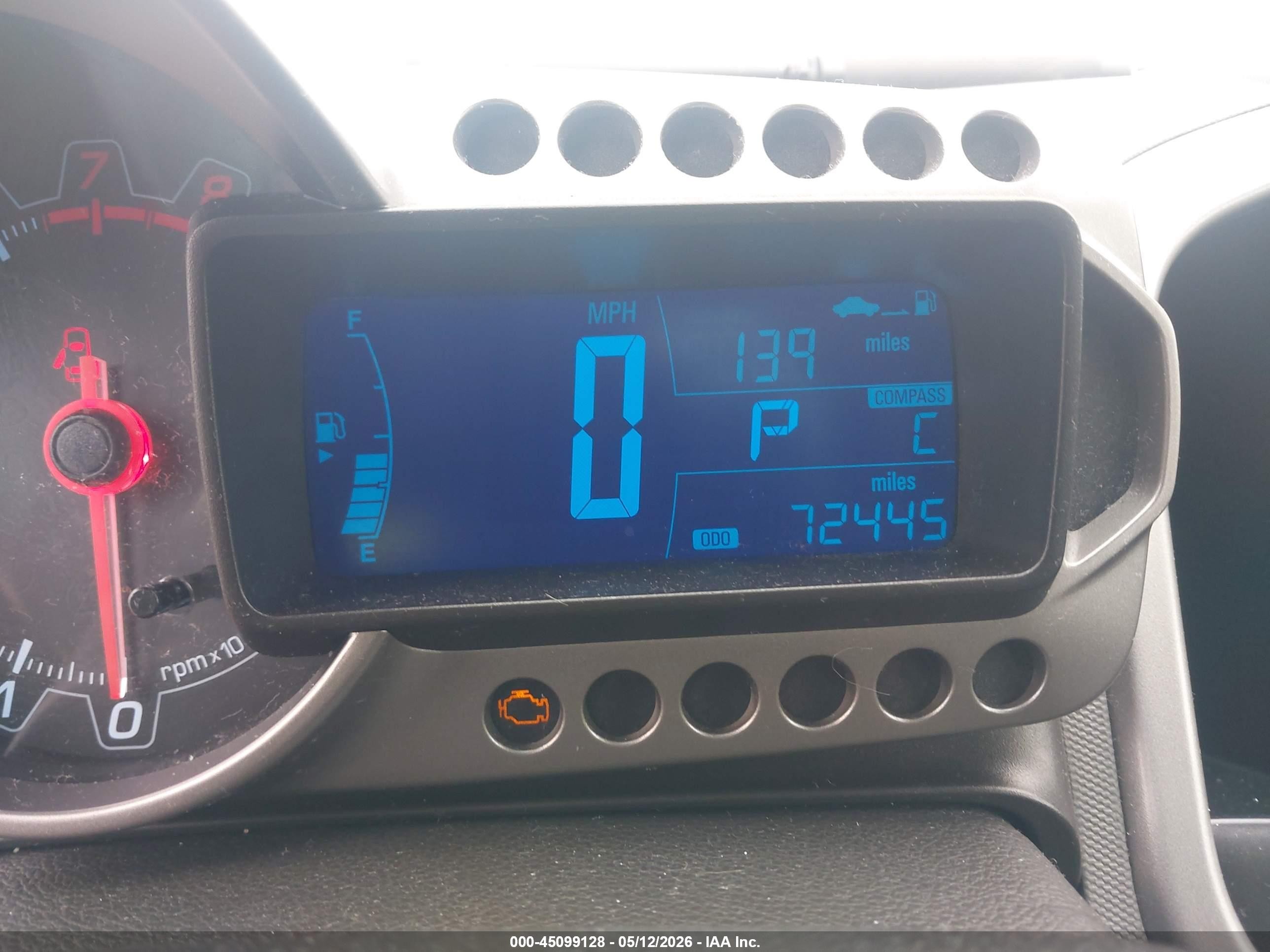 2013 Chevrolet Sonic Lt Auto Silver vin: 1G1JC6SB2D4129233