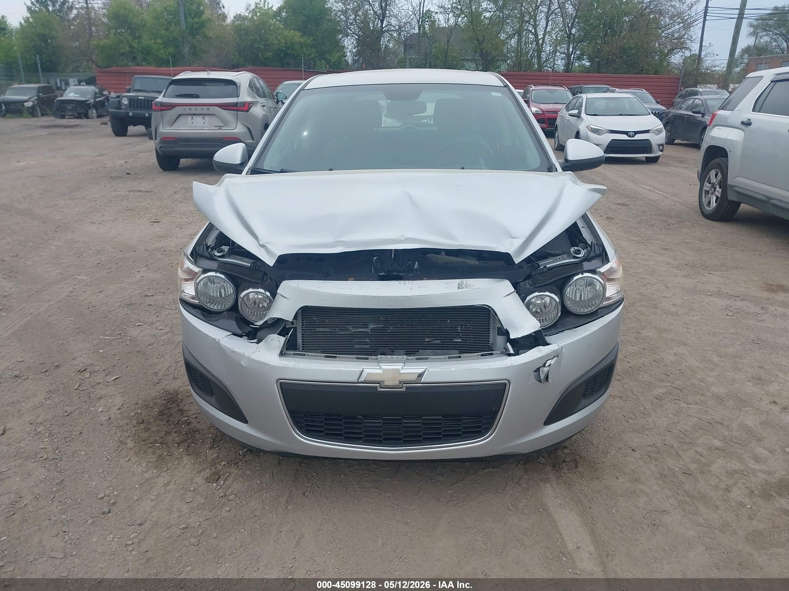 2013 Chevrolet Sonic Lt Auto Silver vin: 1G1JC6SB2D4129233