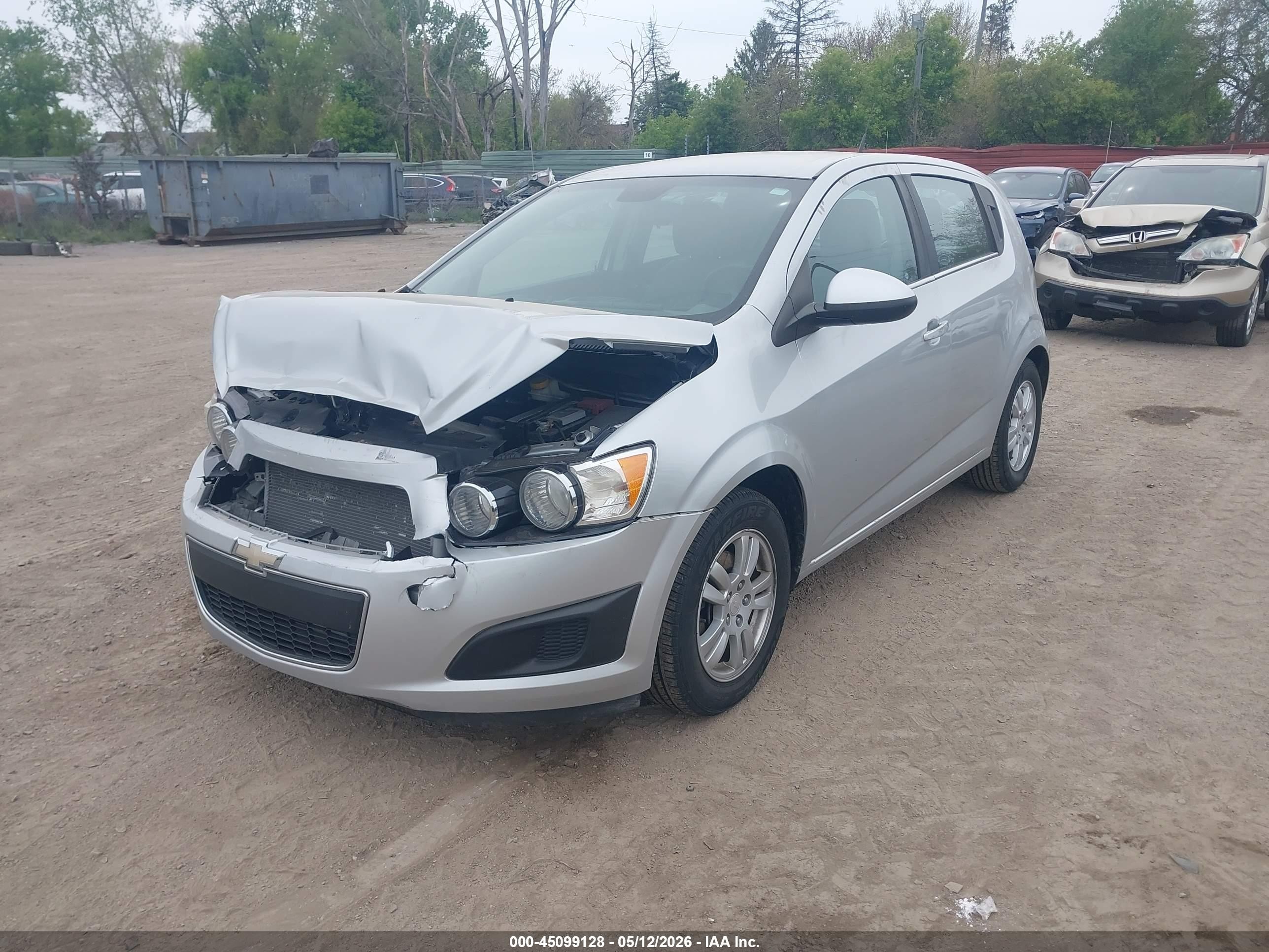 2013 Chevrolet Sonic Lt Auto Silver vin: 1G1JC6SB2D4129233