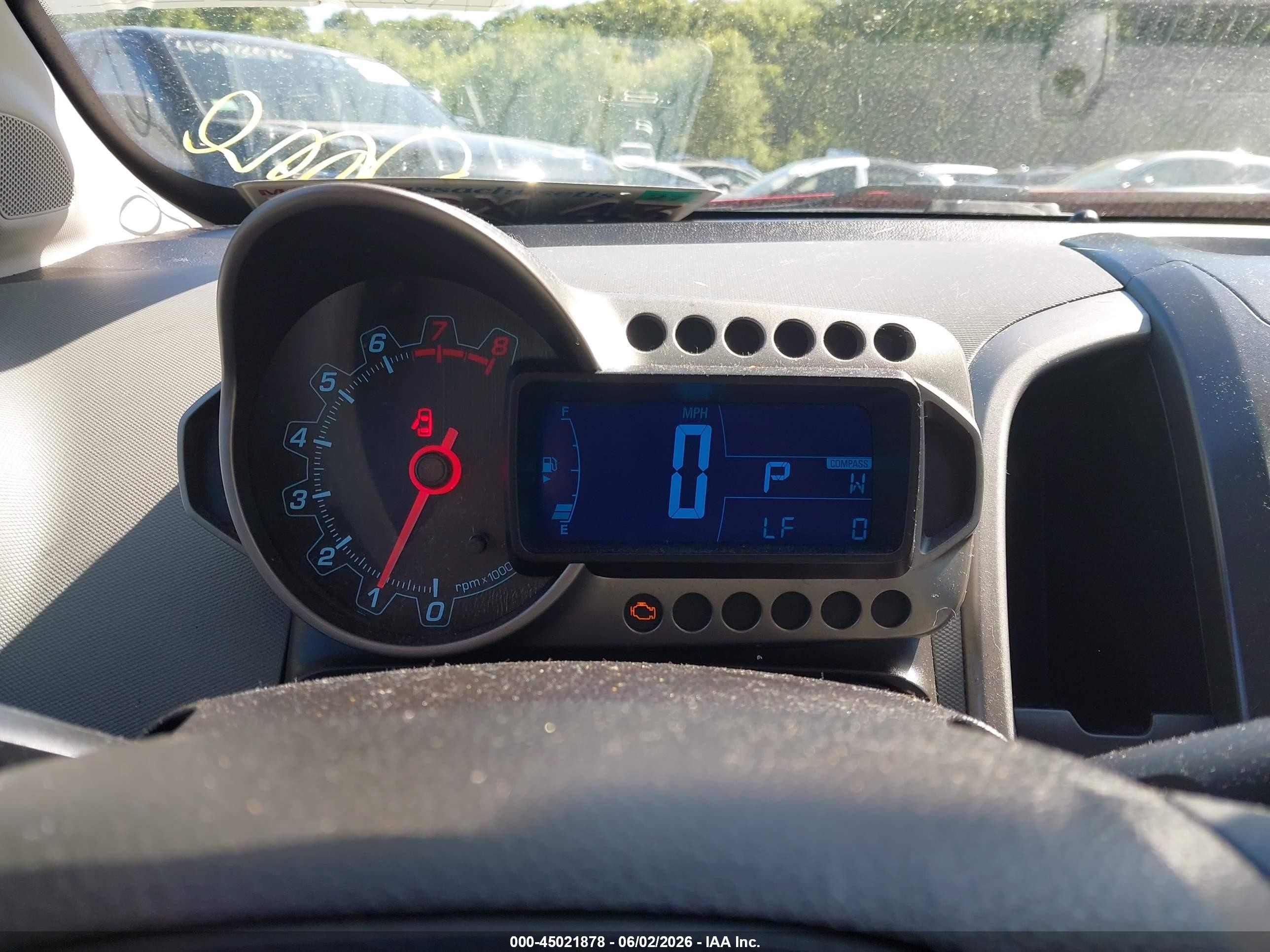 2014 Chevrolet Sonic Lt Auto Red vin: 1G1JC6SB2E4150519