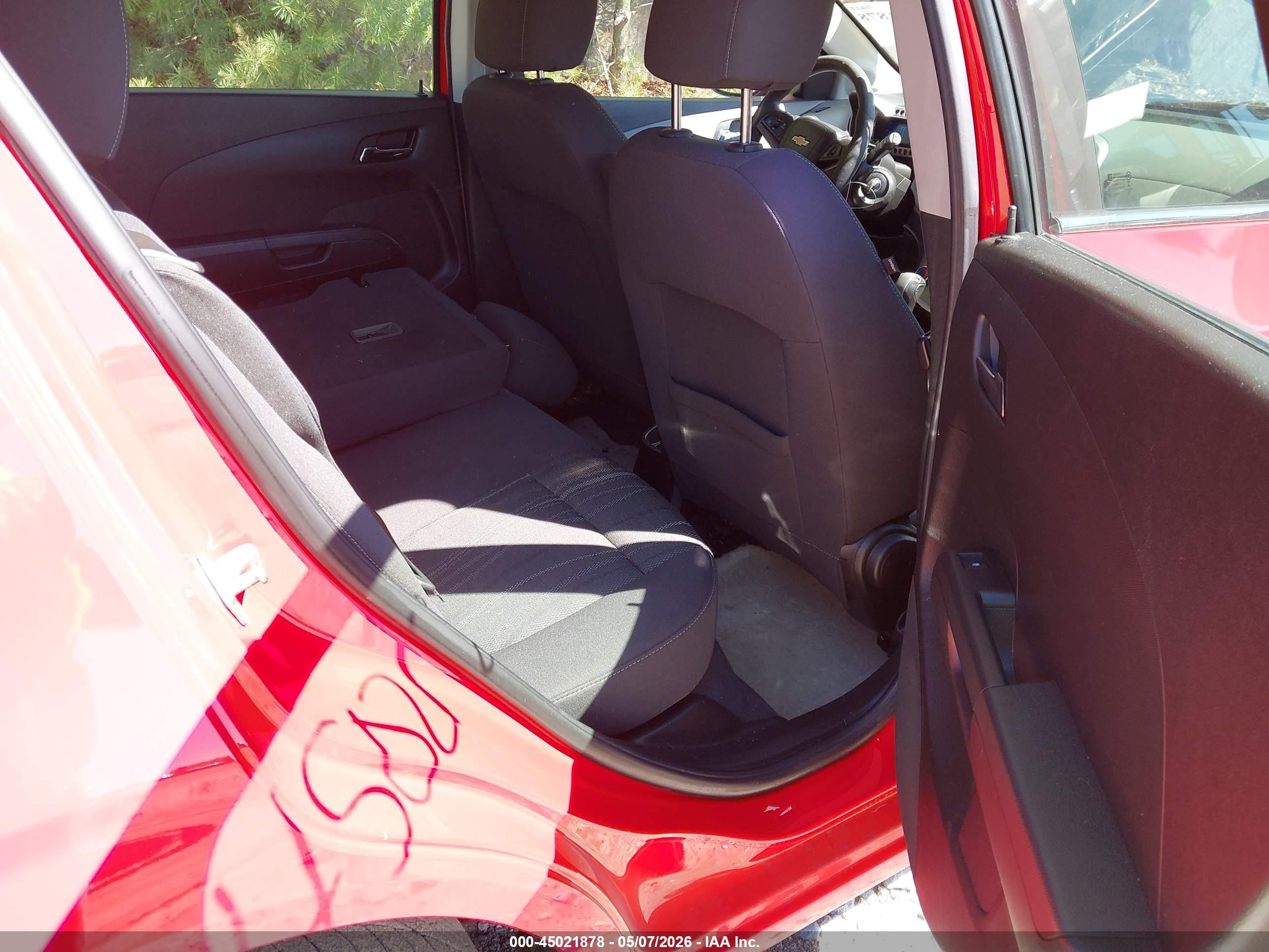 2014 Chevrolet Sonic Lt Auto Red vin: 1G1JC6SB2E4150519