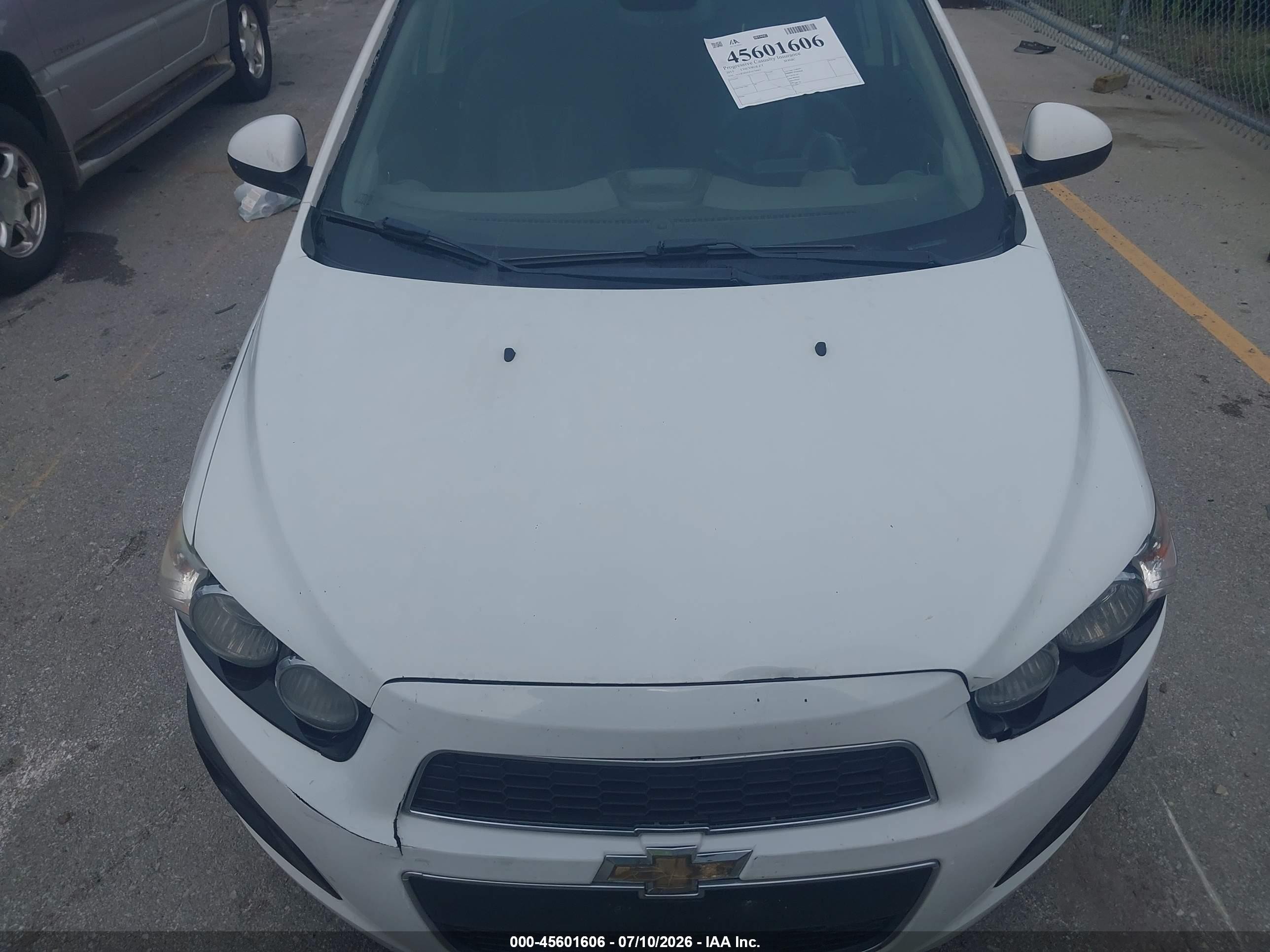 2015 Chevrolet Sonic Lt Auto White vin: 1G1JC6SB2F4170965
